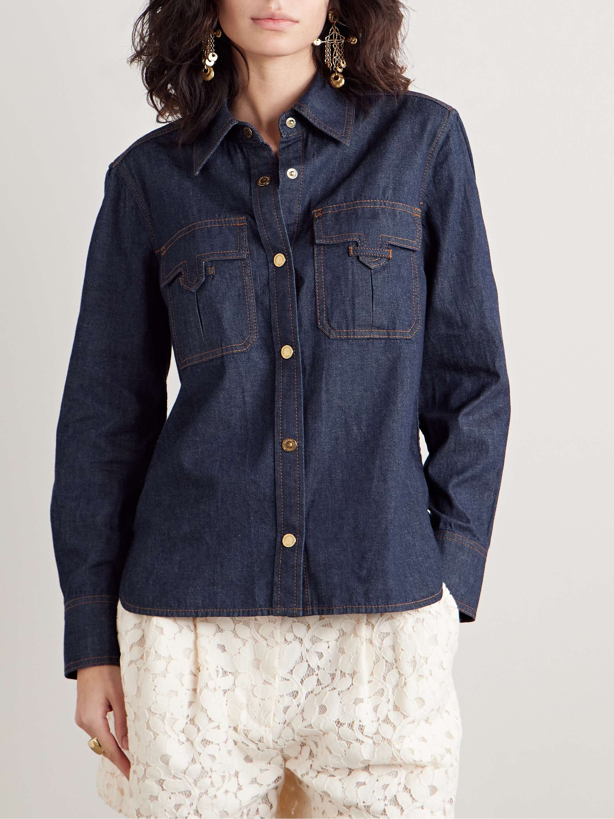 Illuminate denim shirt view