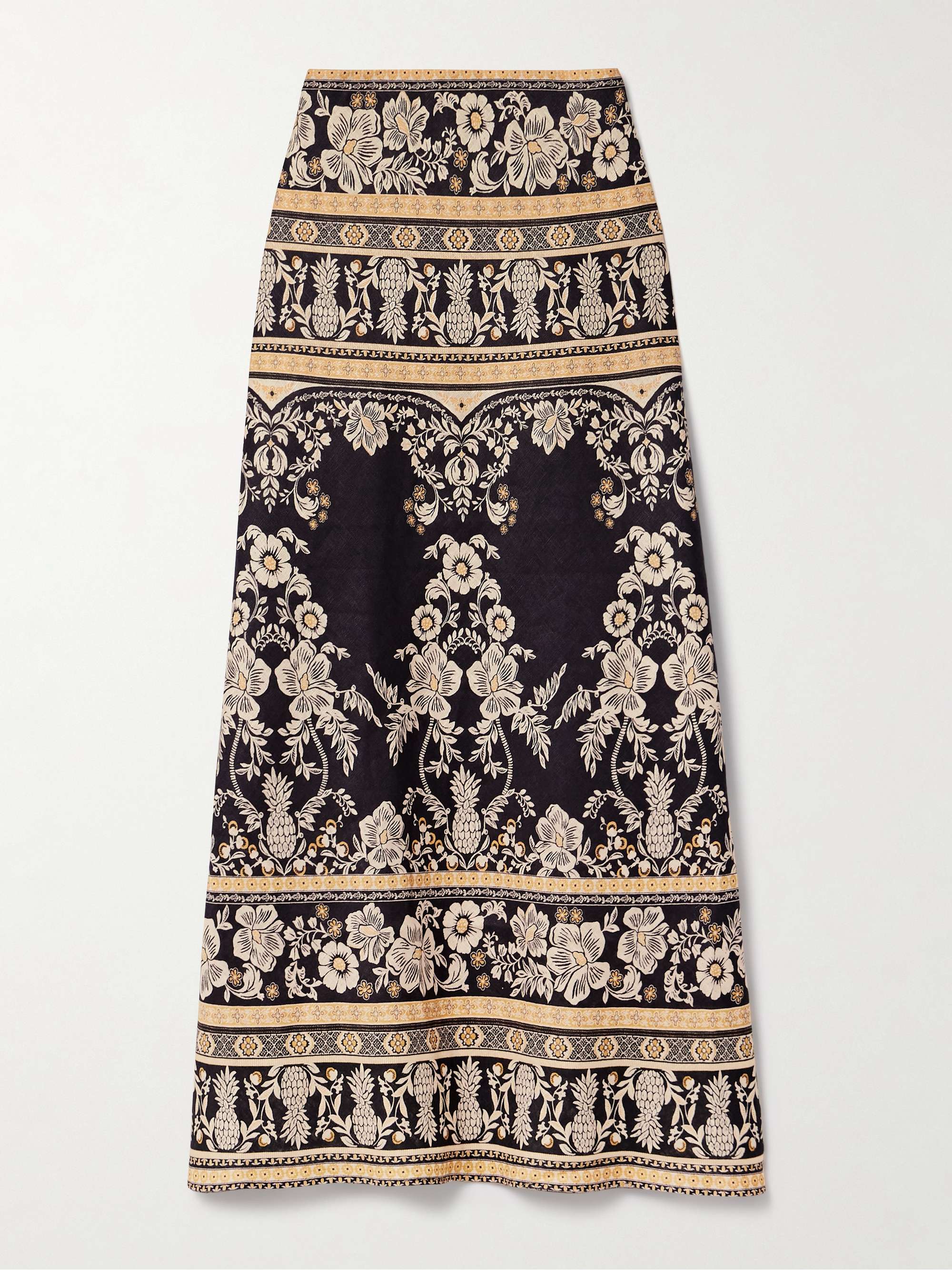 Balance printed linen maxi skirt view