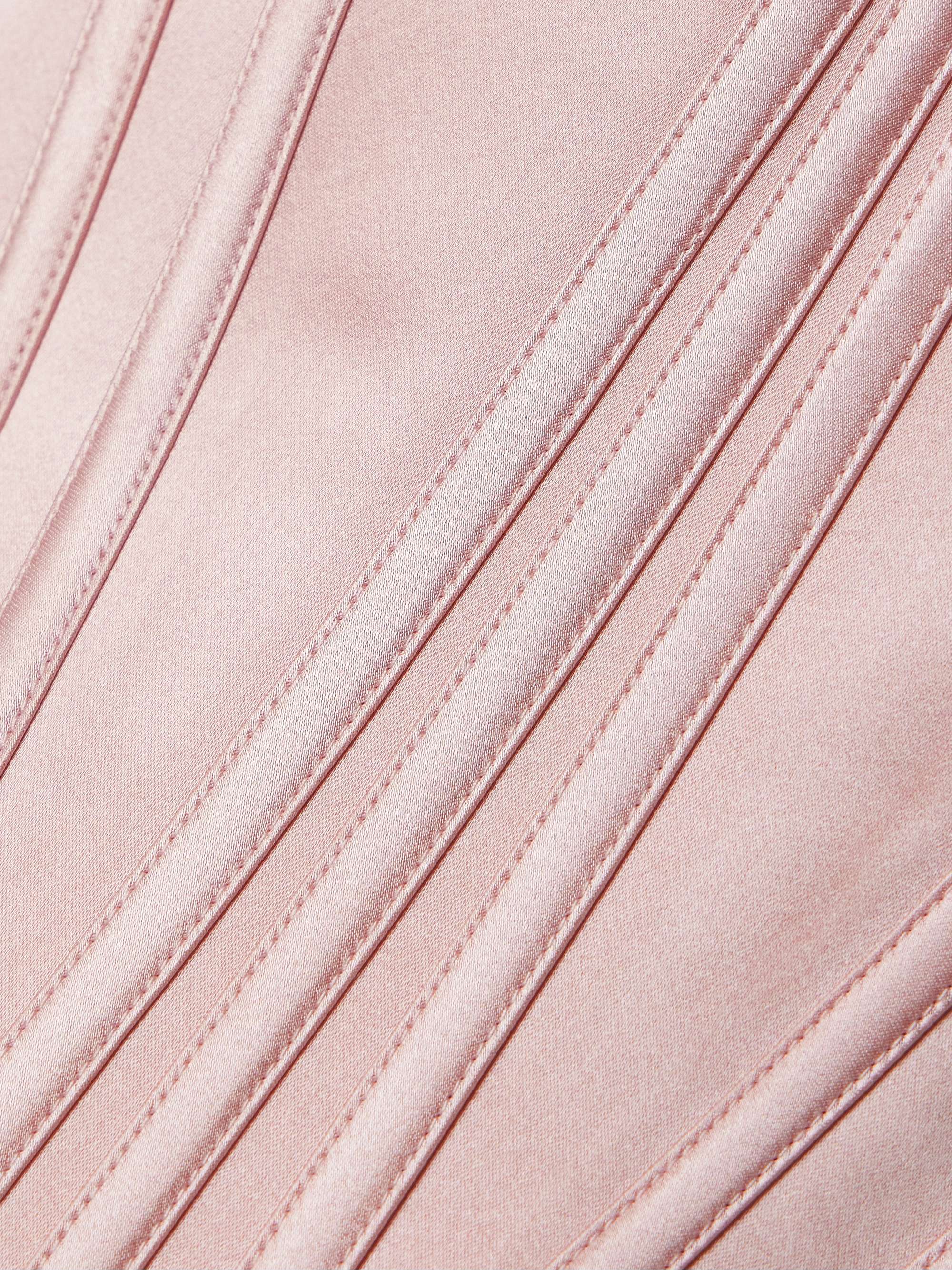 Salon silk-satin bustier top view