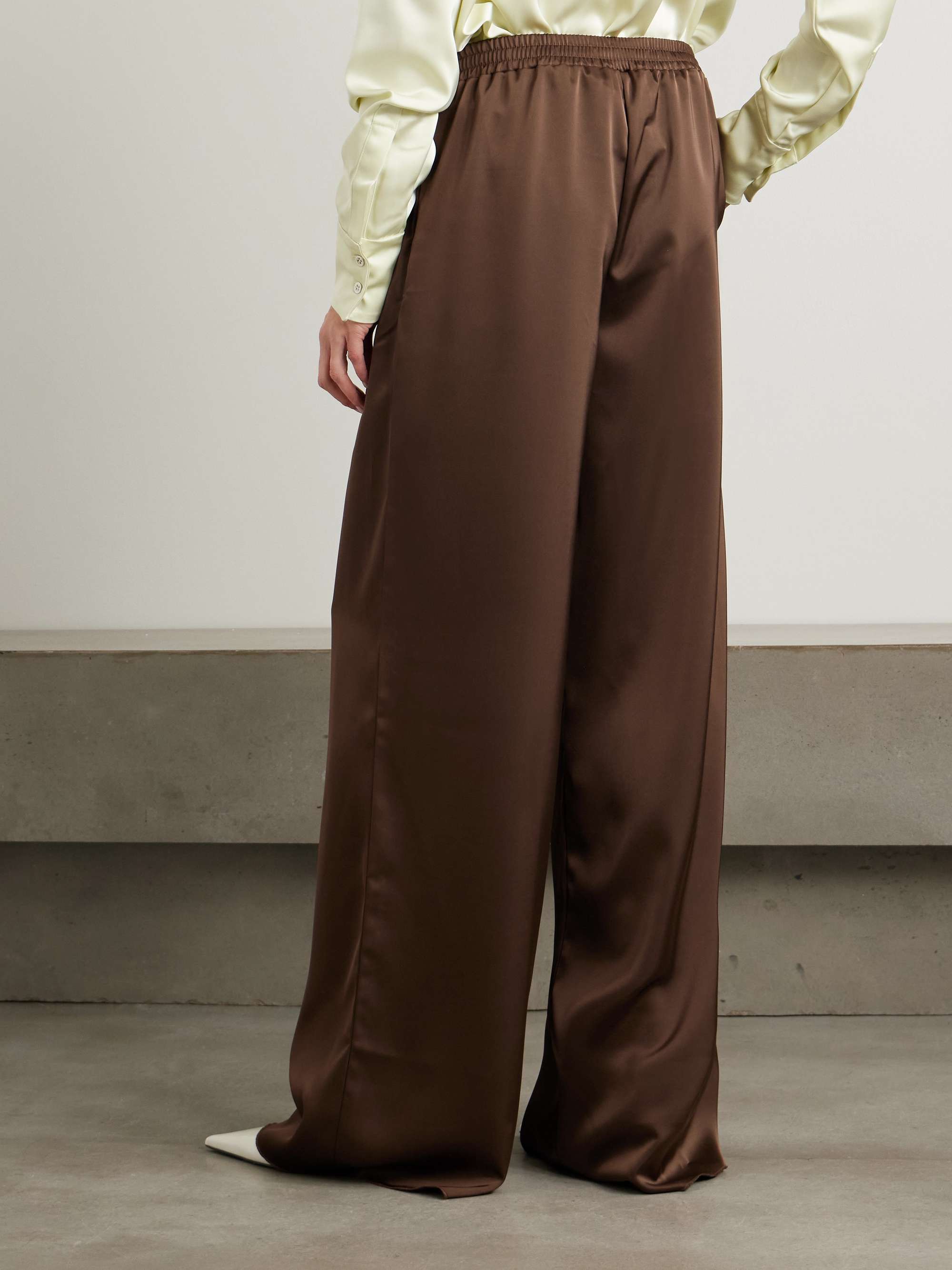 Argo satin wide-leg pants view