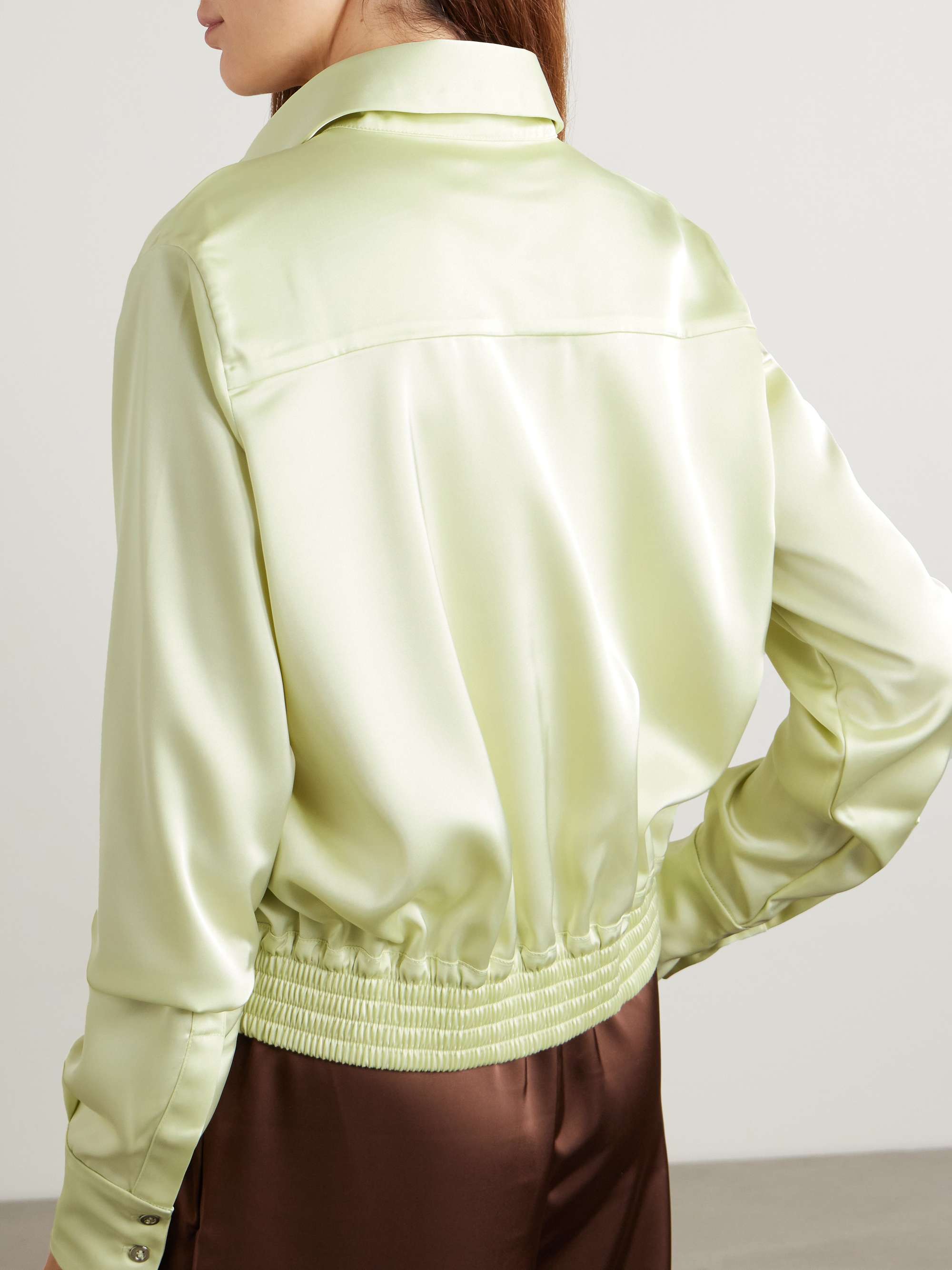 Cosette satin shirt view