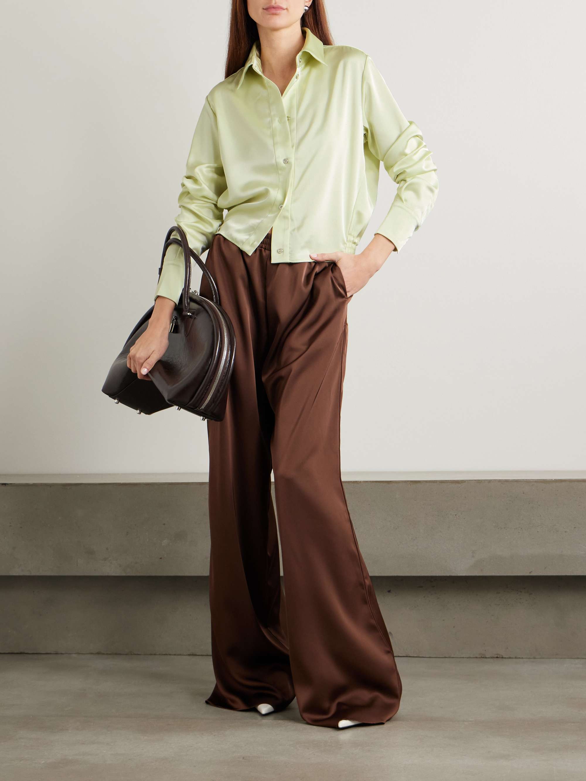 Cosette satin shirt view