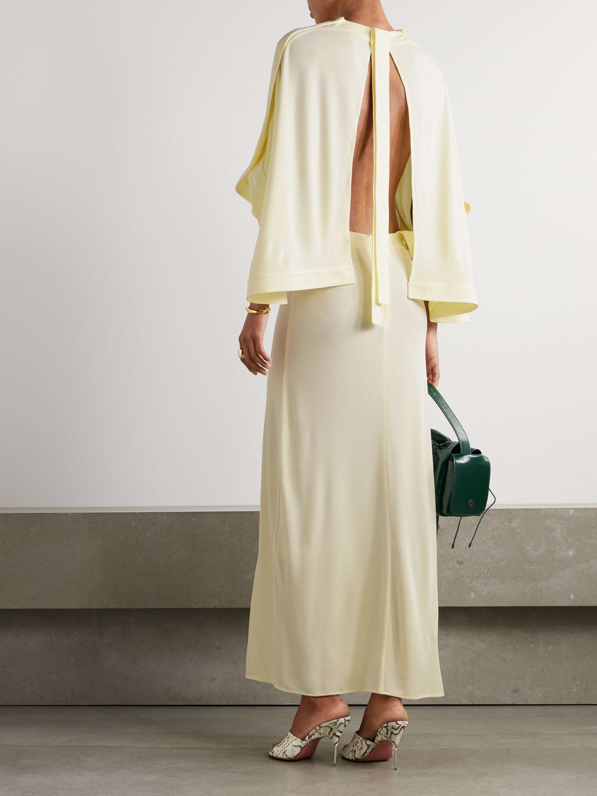Catius open-back jersey maxi dress view