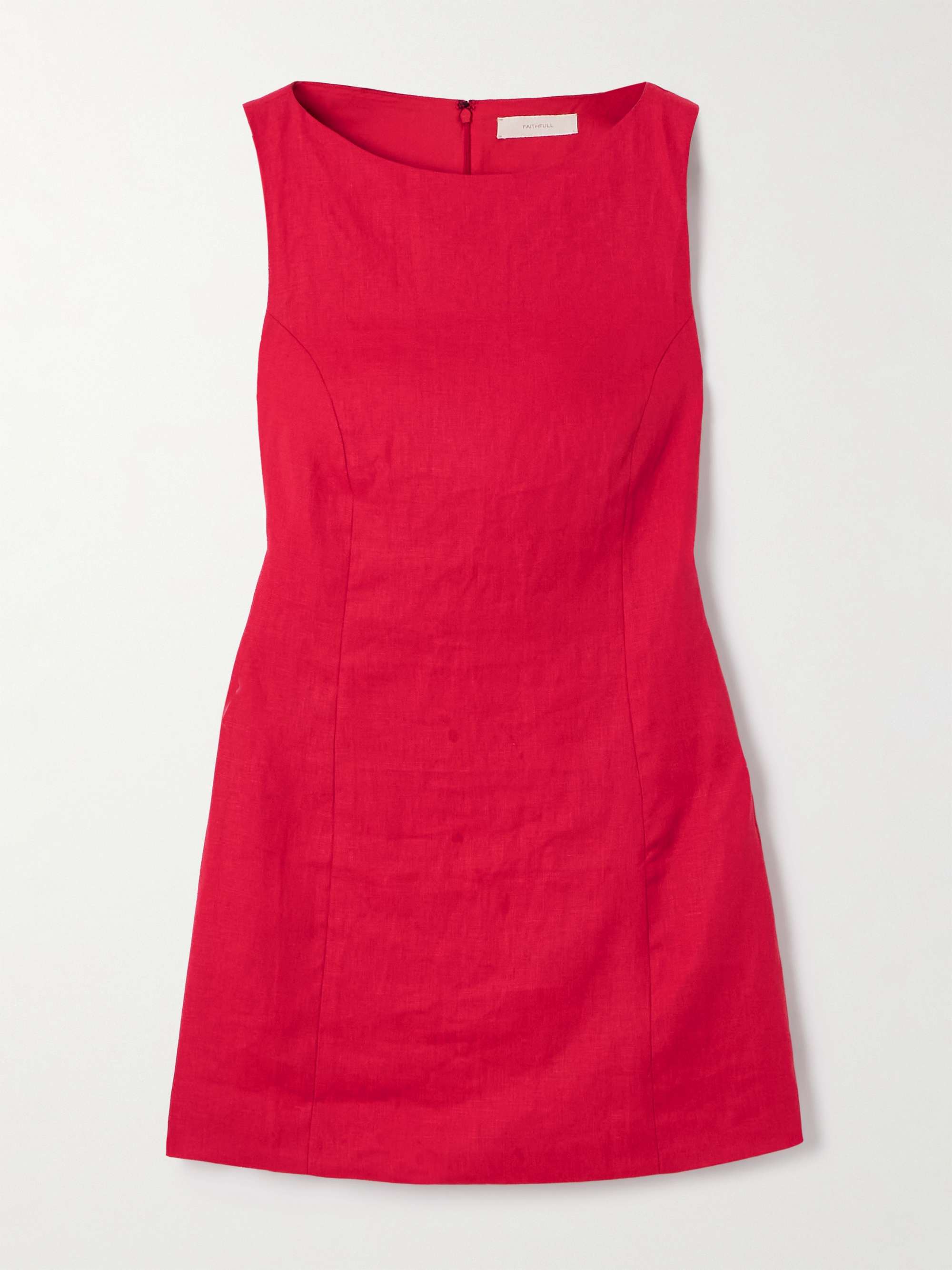 Lydie linen mini dress view