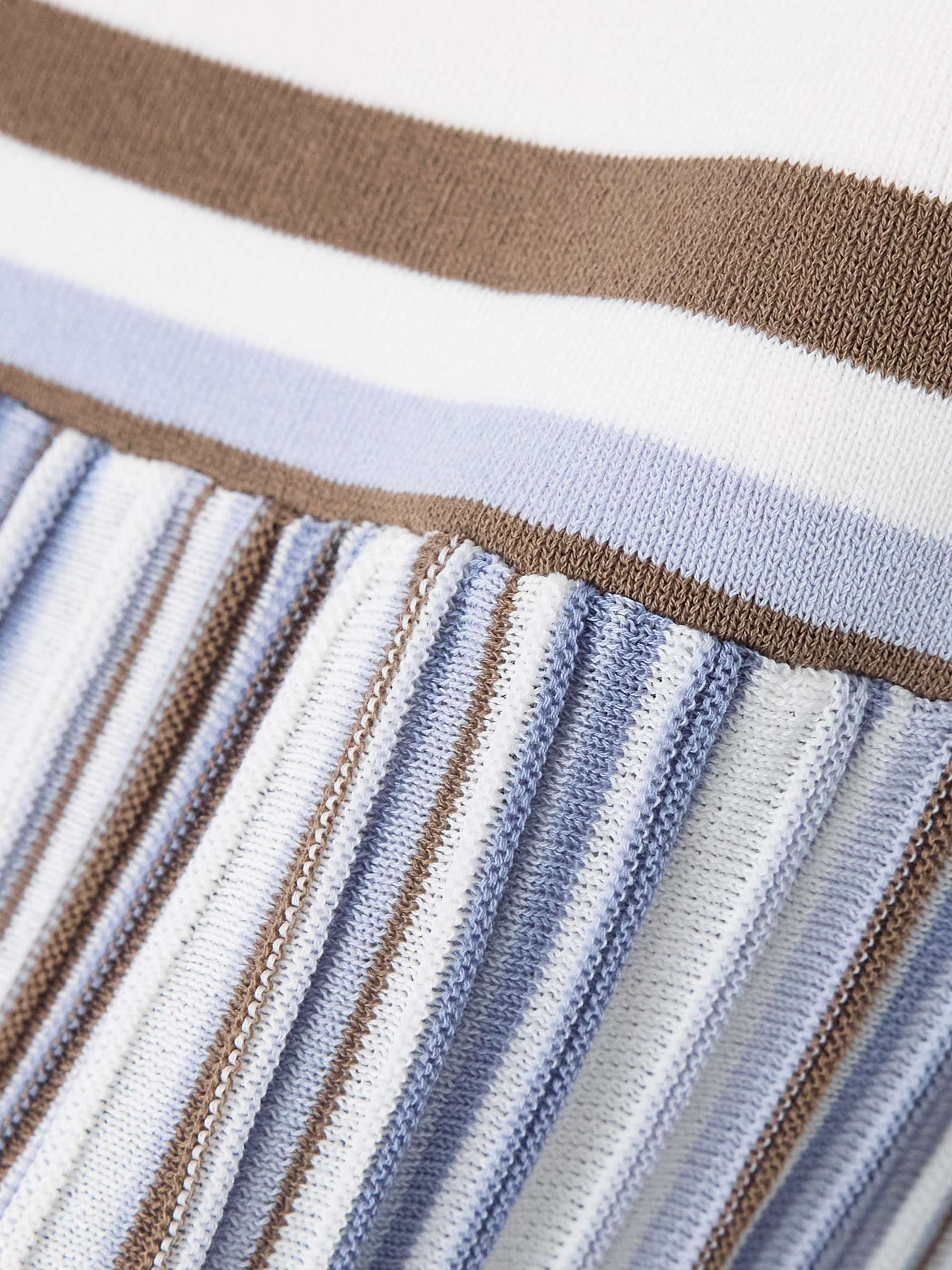 Citara striped ribbed cotton-blend maxi dress view