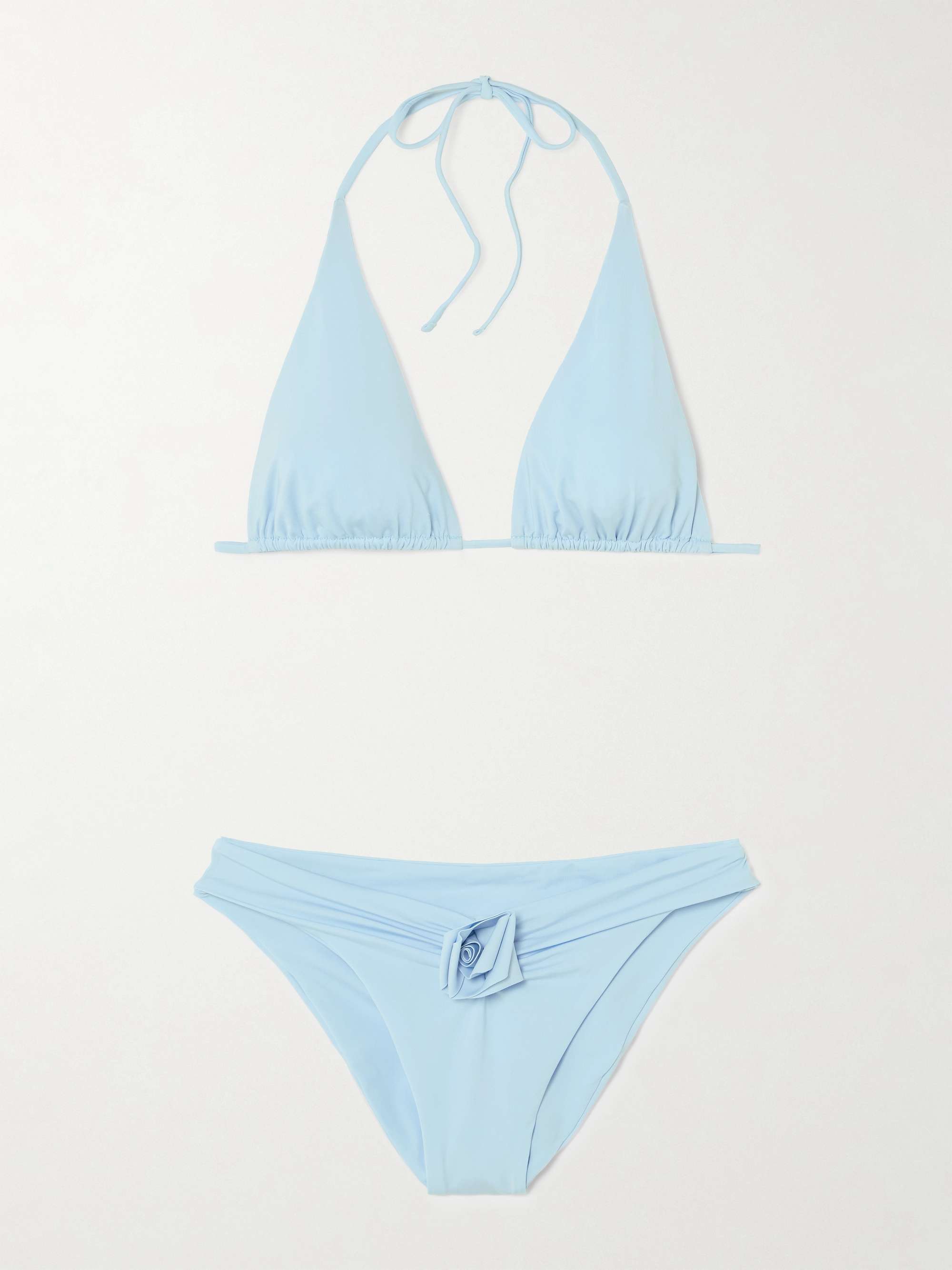 Malanga appliquéd triangle bikini view