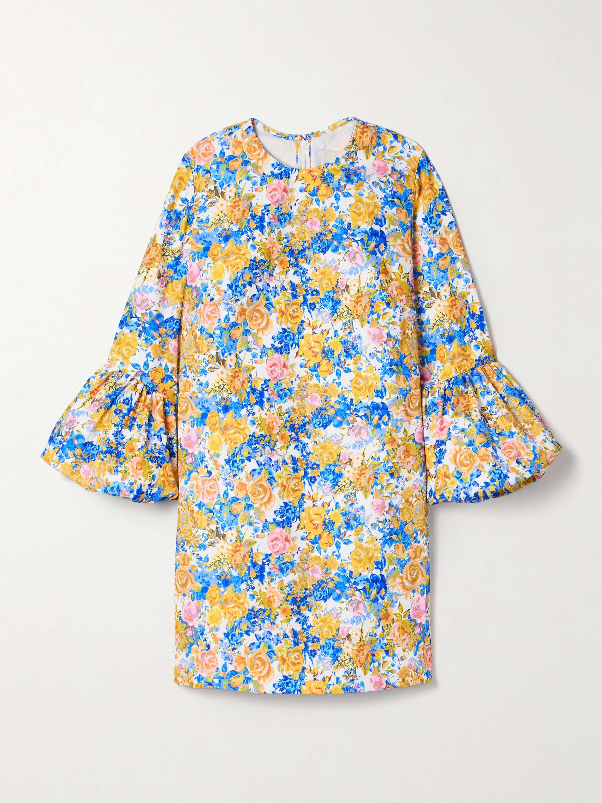 Florence floral-print twill mini dress view