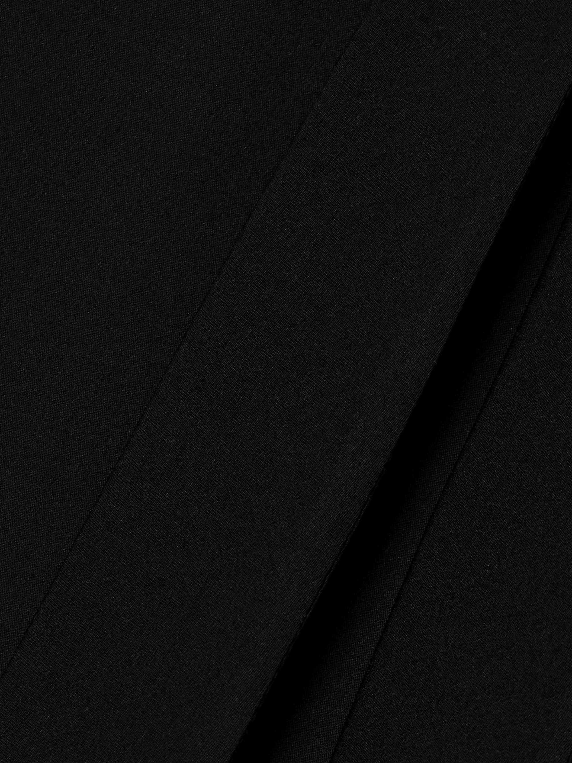 Tie-neck silk crepe de chine blouse view