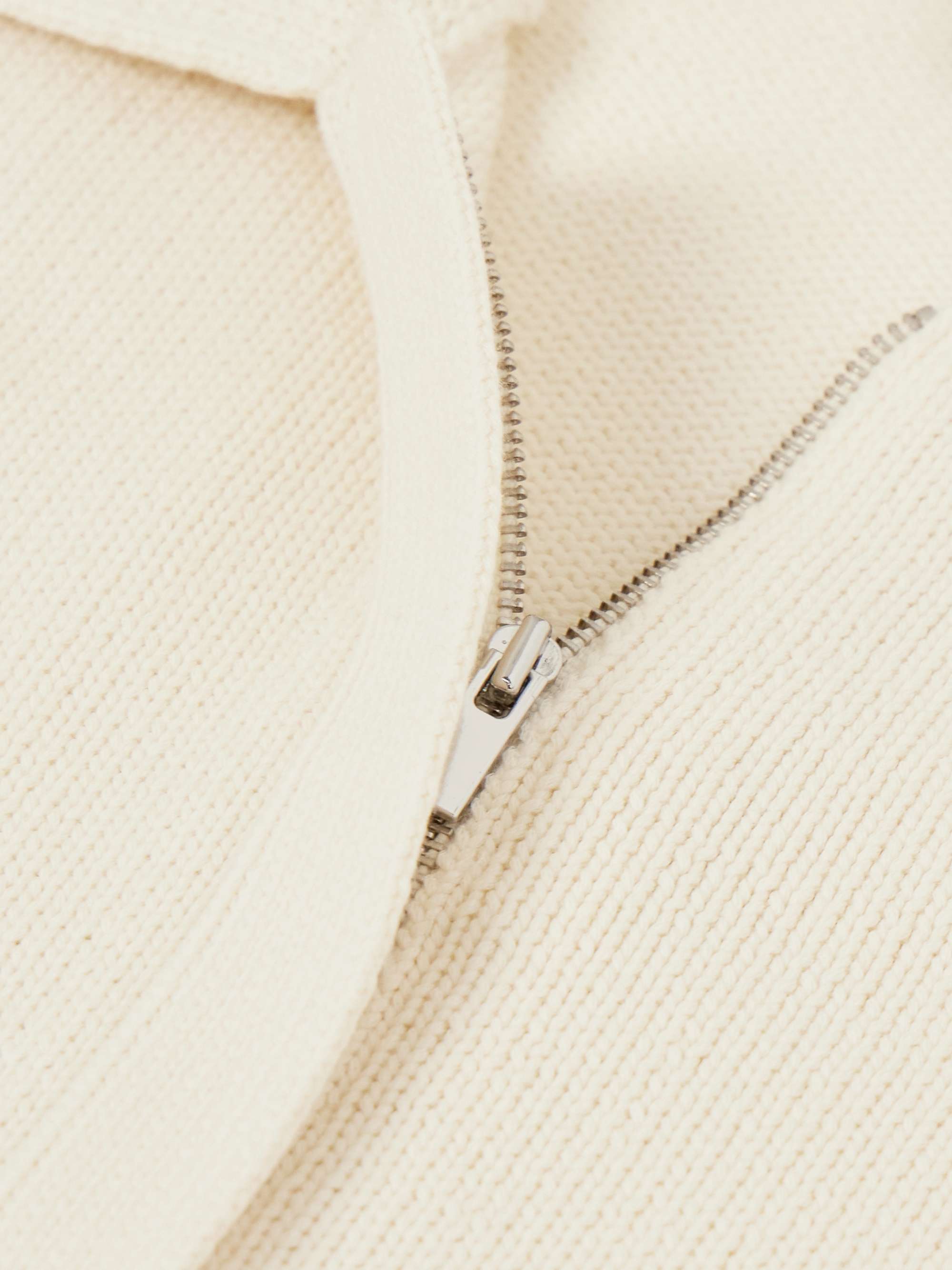 Cropped cotton-blend vest view