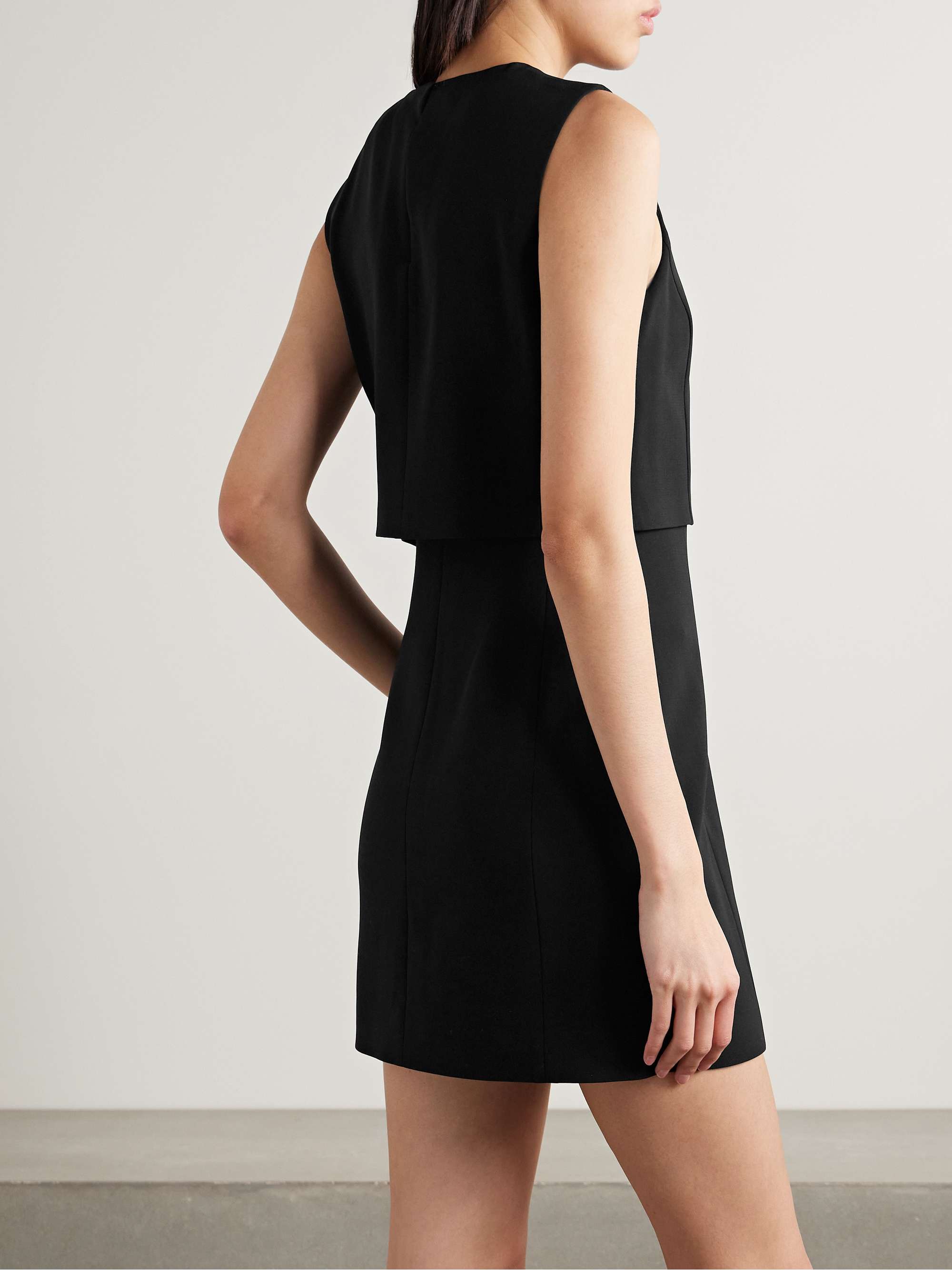 Layered crepe mini dress view