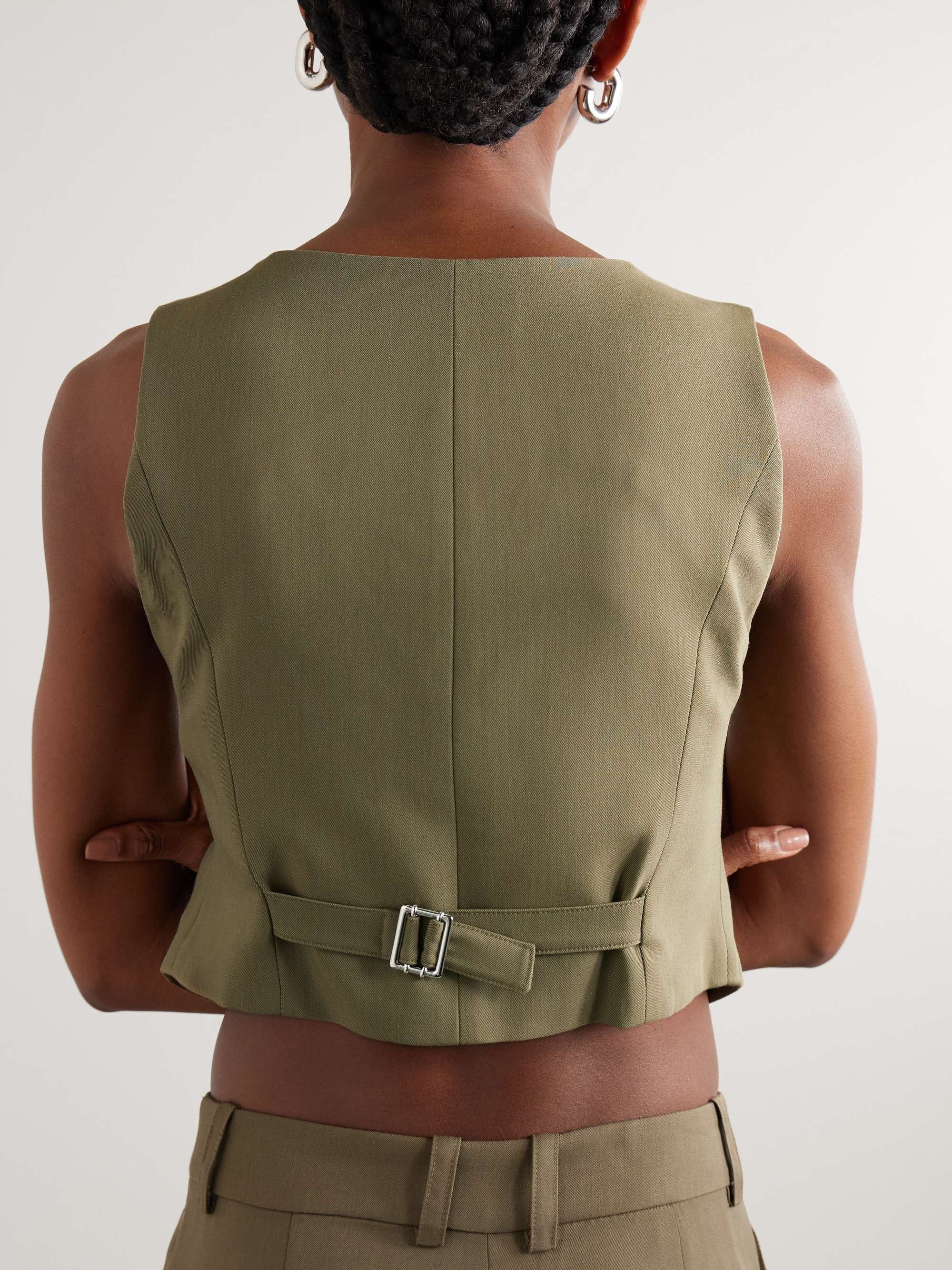 Roma woven vest view
