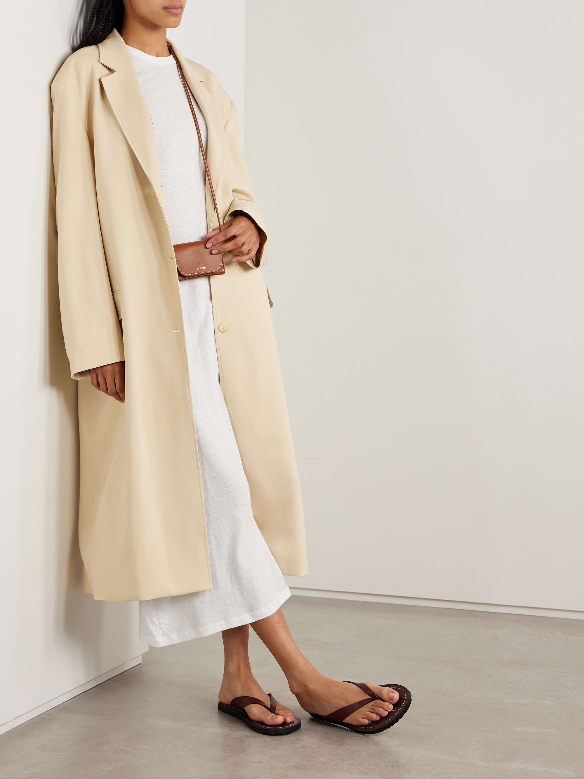 Tribeca oversized woven coat view