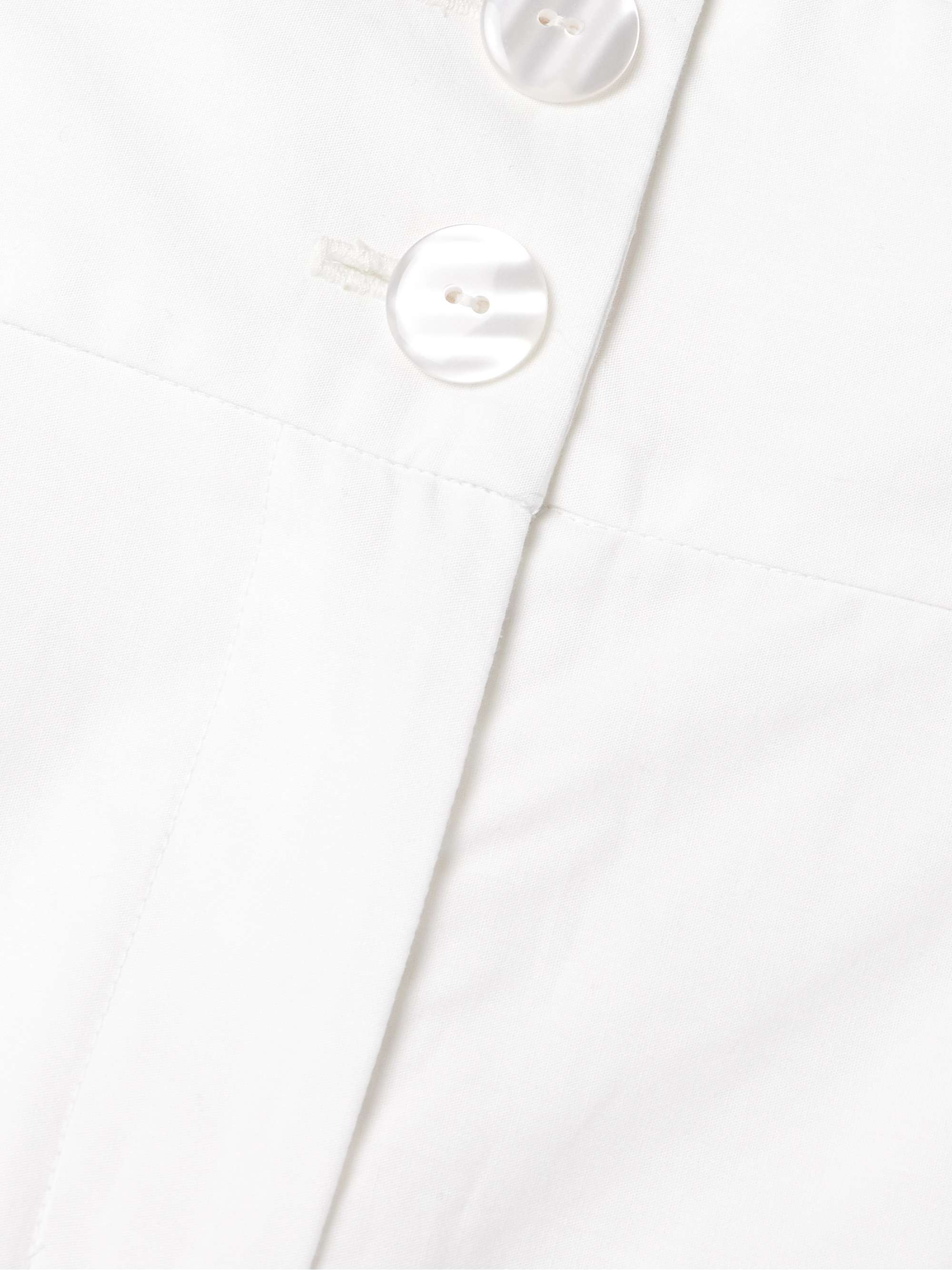Rocchetta broderie anglaise-trimmed cotton-poplin shorts view