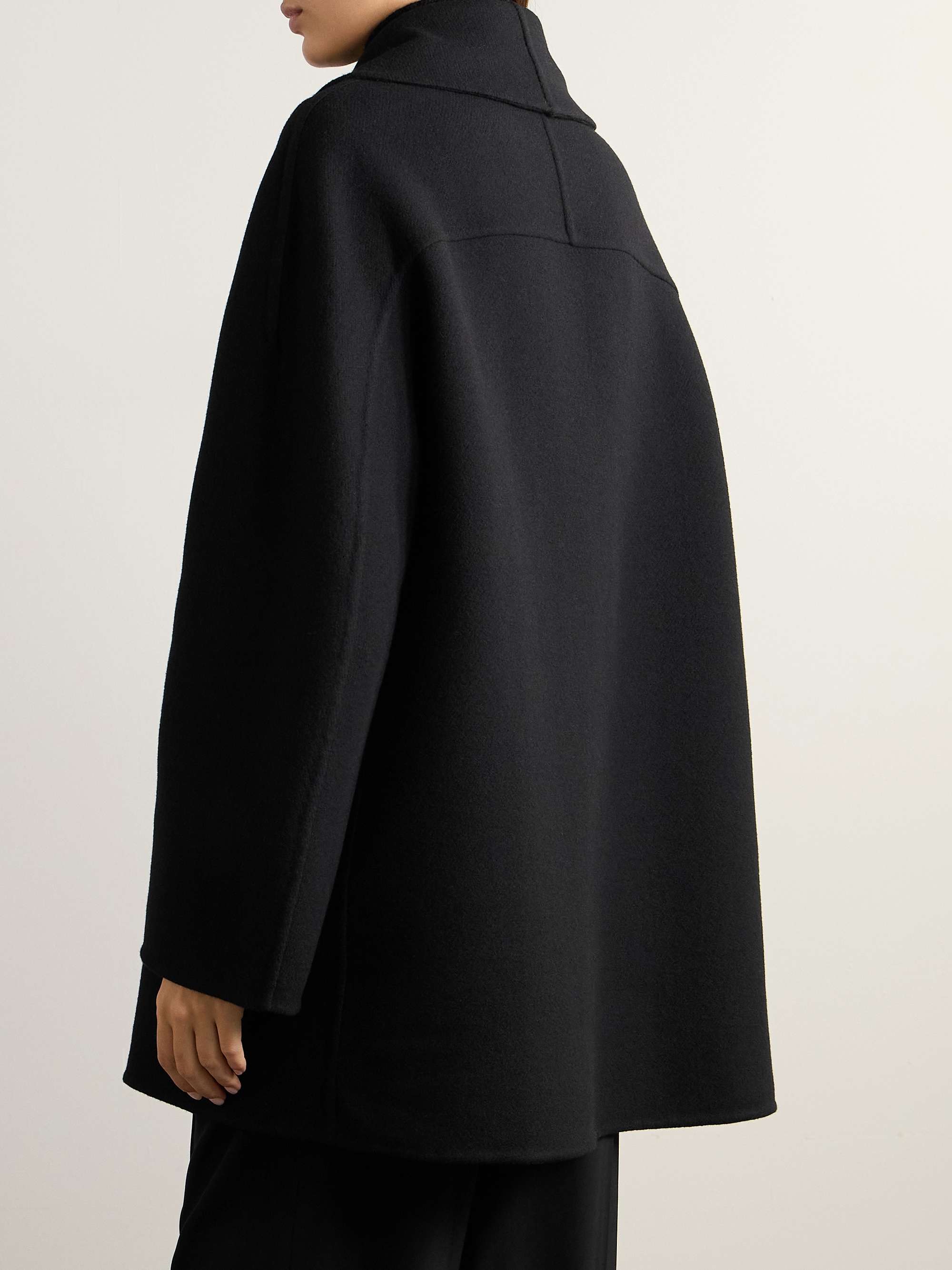 Essentials Polli double-breasted wool-blend coat view
