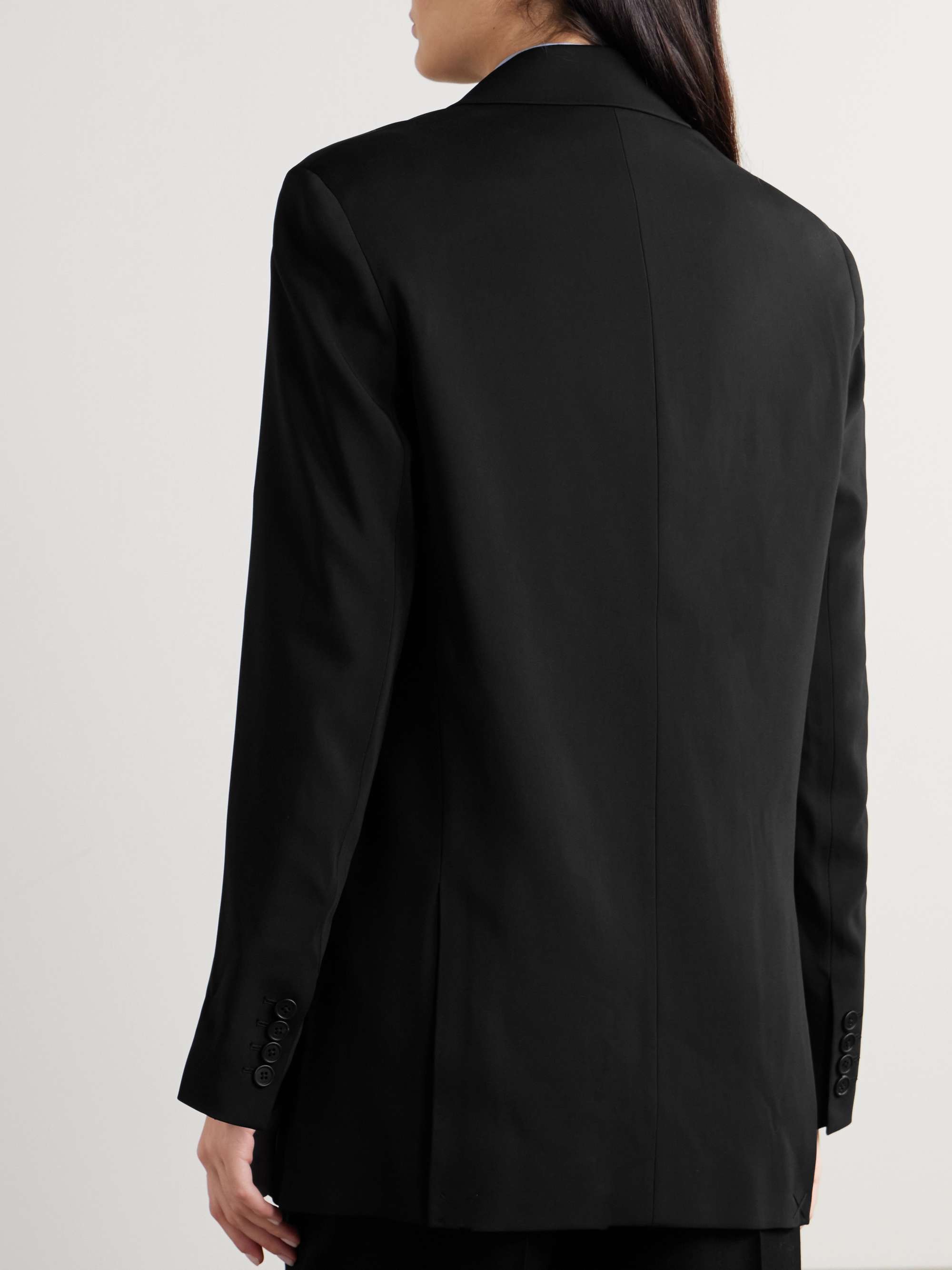 Essentials Tristana double-breasted twill blazer view