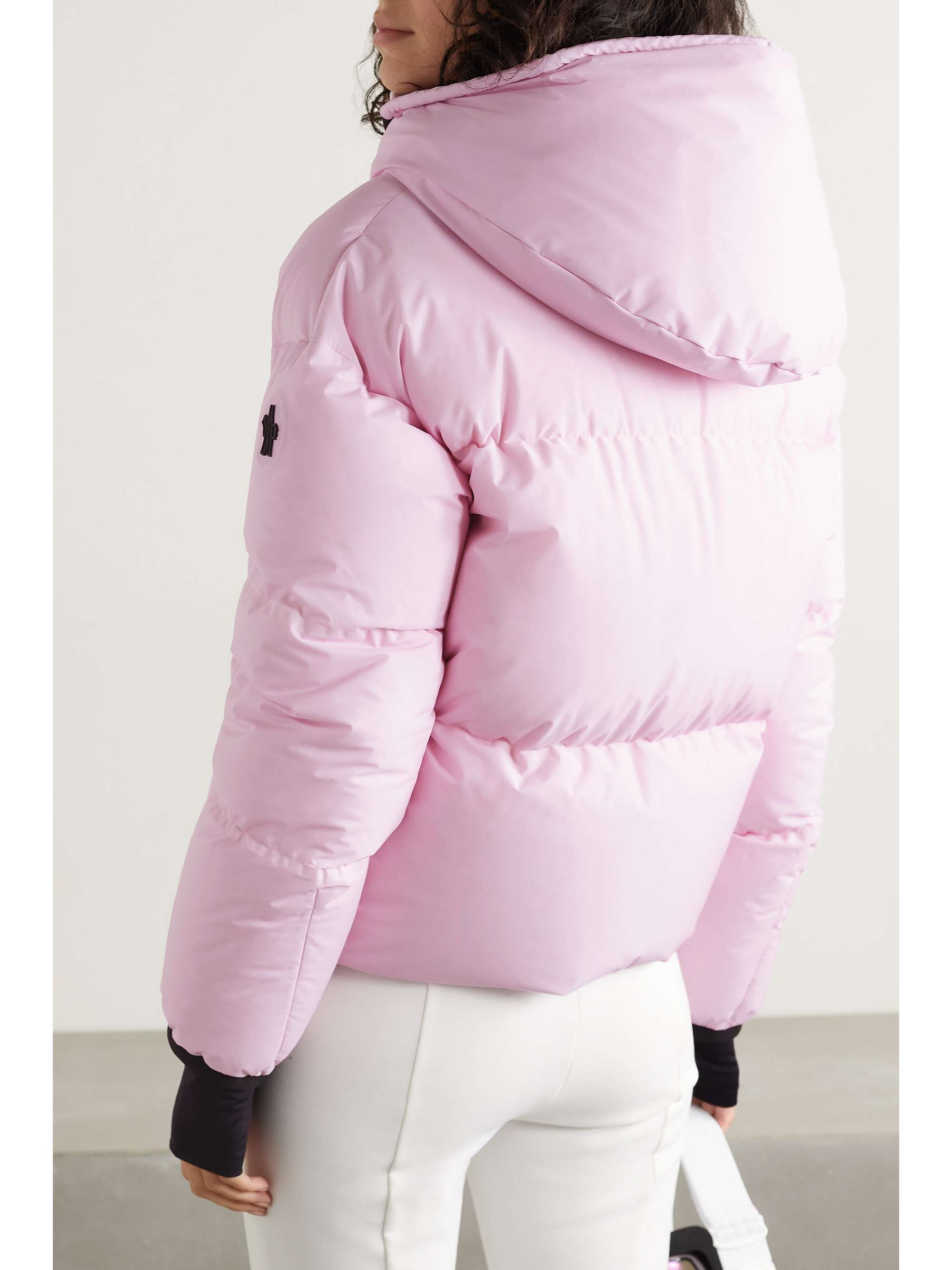 Allesaz stretch-trimmed quilted shell down jacket view