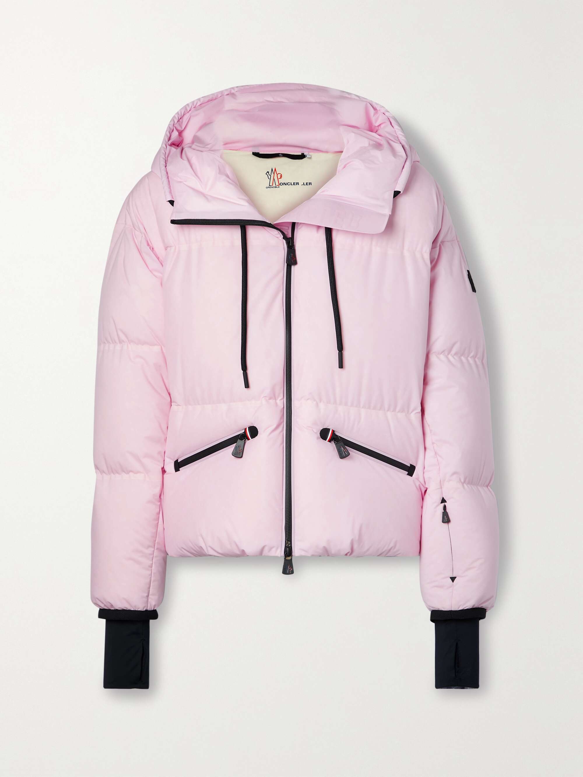 Allesaz stretch-trimmed quilted shell down jacket view