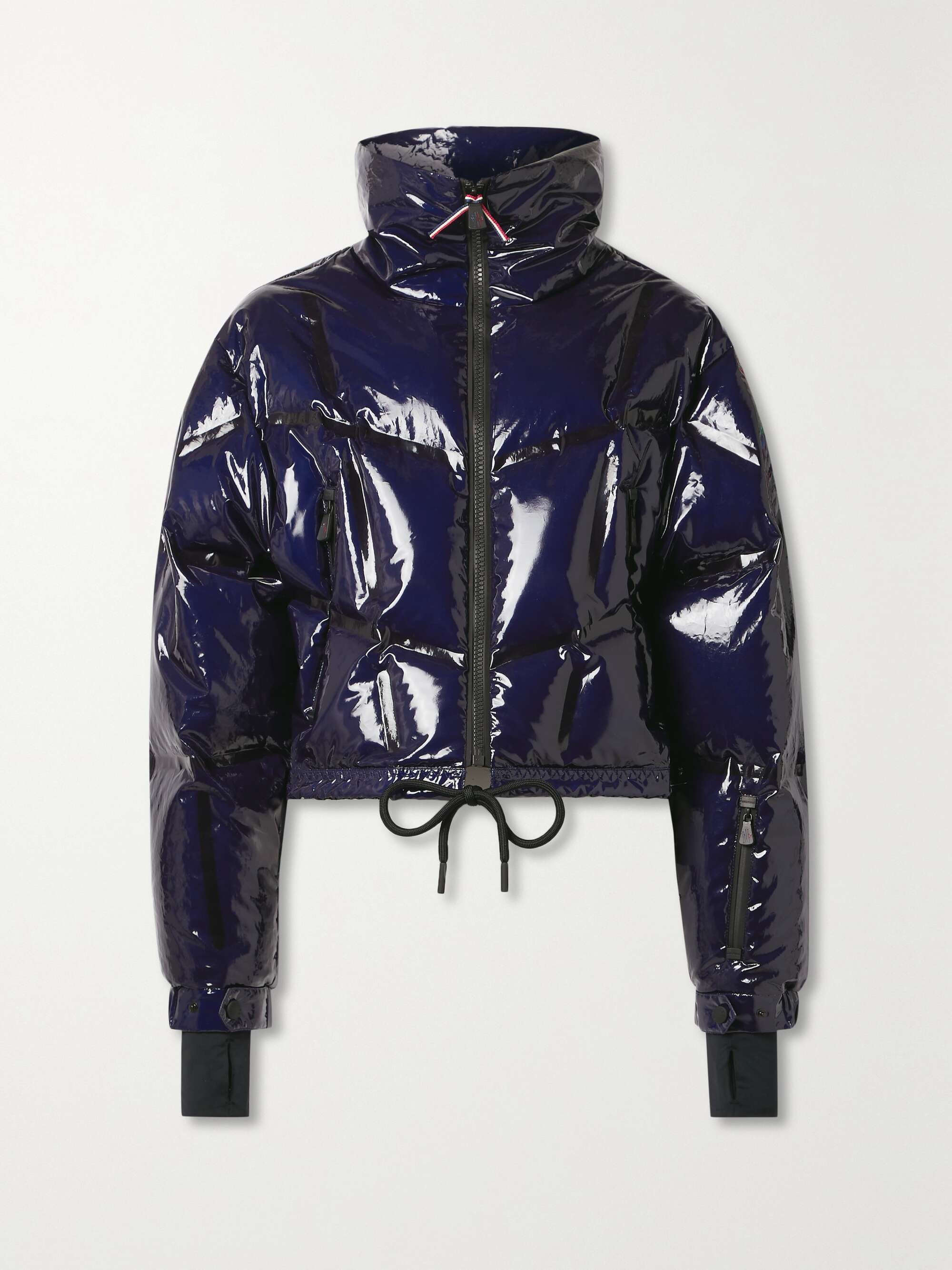 Siguret cropped hooded quilted down ski jacket view