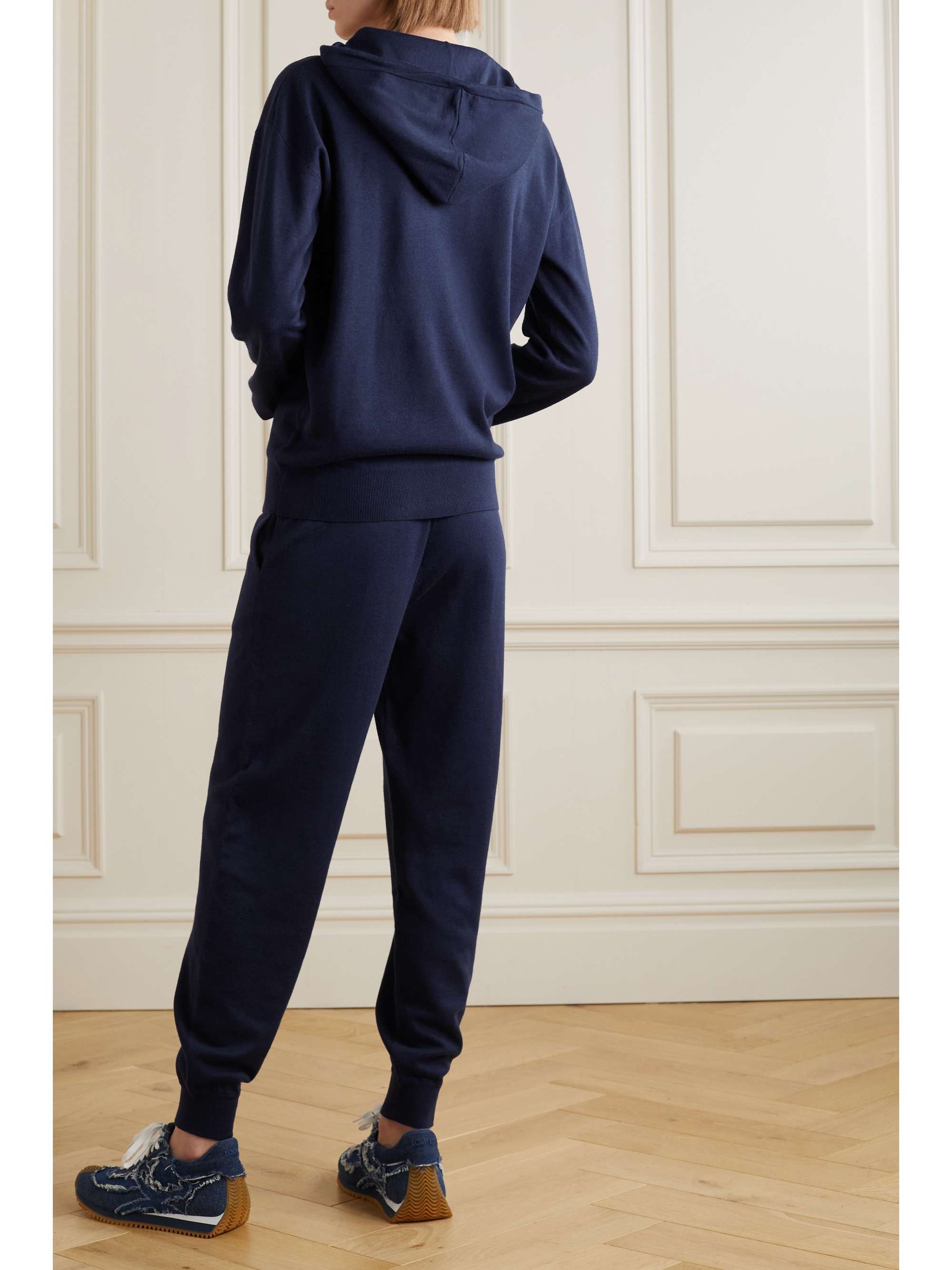 Gia Paris silk and cashmere-blend hoodie and track pants set view
