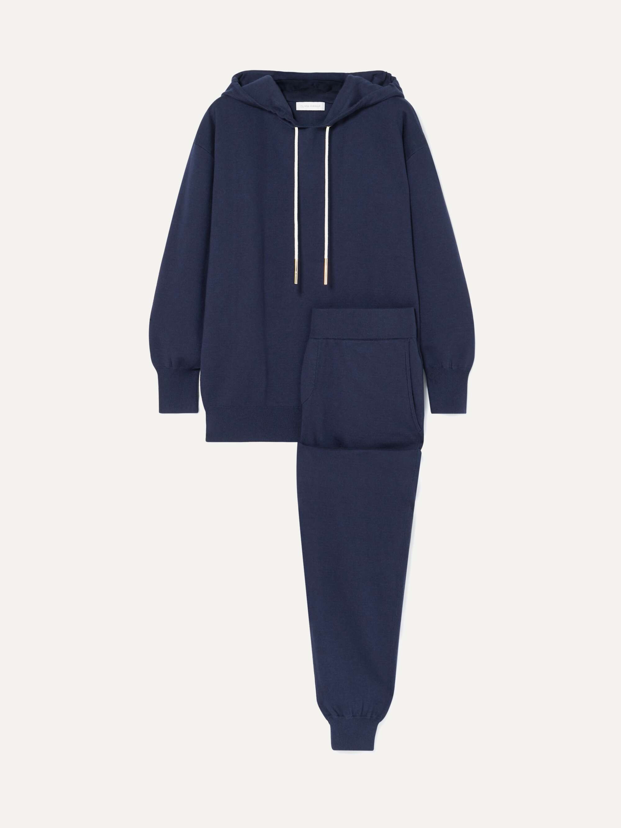 Gia Paris silk and cashmere-blend hoodie and track pants set view