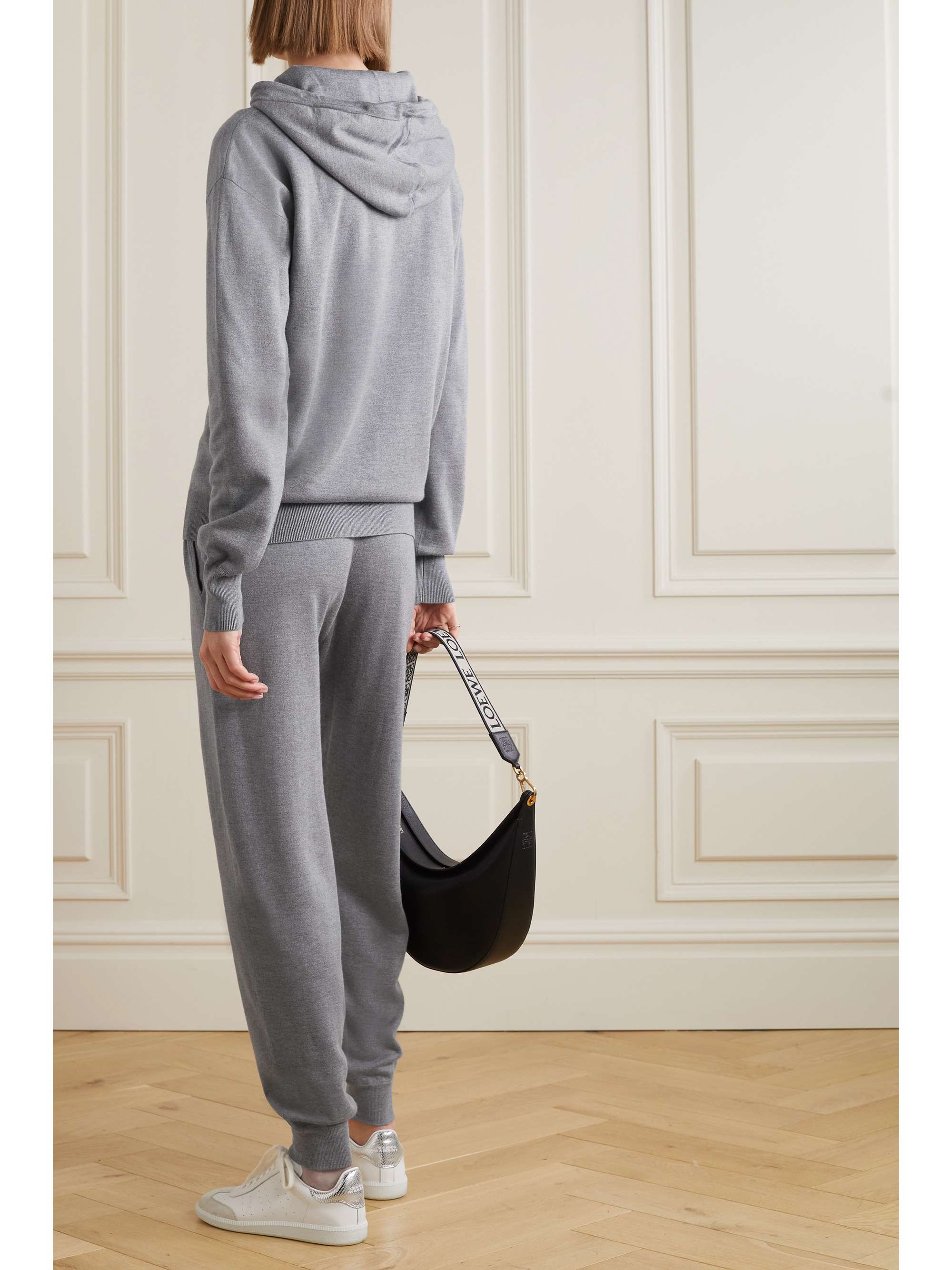 Gia London silk and cashmere-blend hoodie and track pants set view