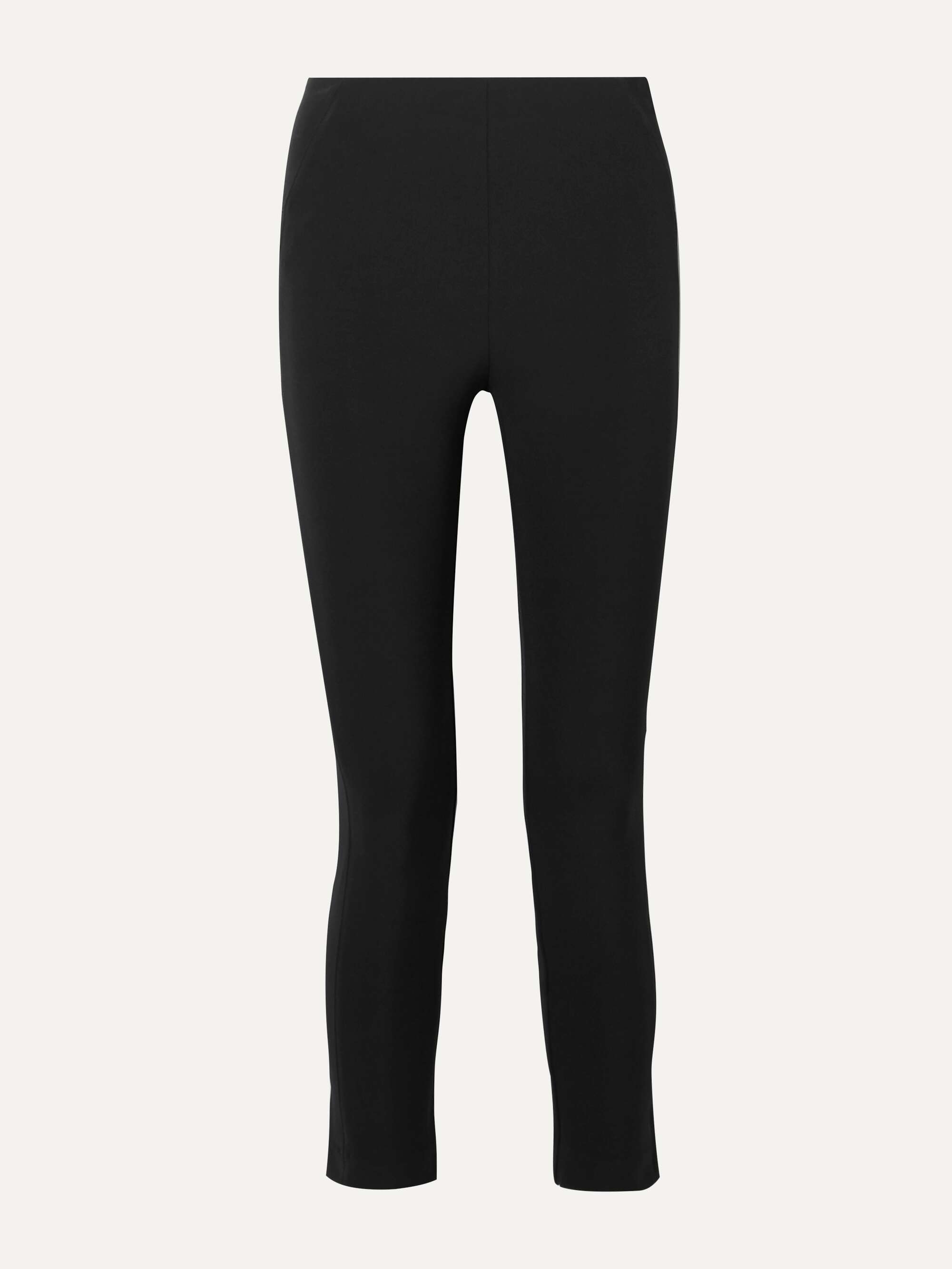 Cropped stretch-crepe skinny pants view