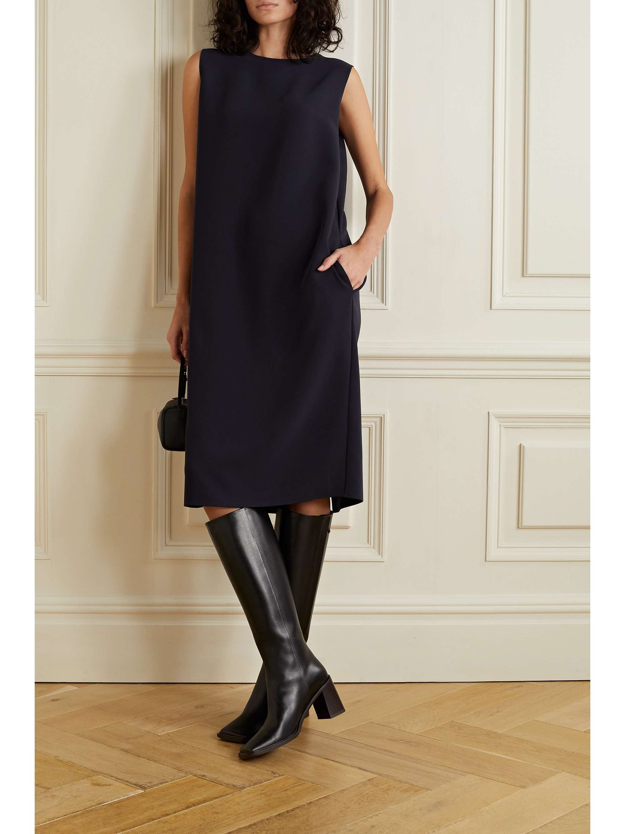 Mirna crepe midi dress view