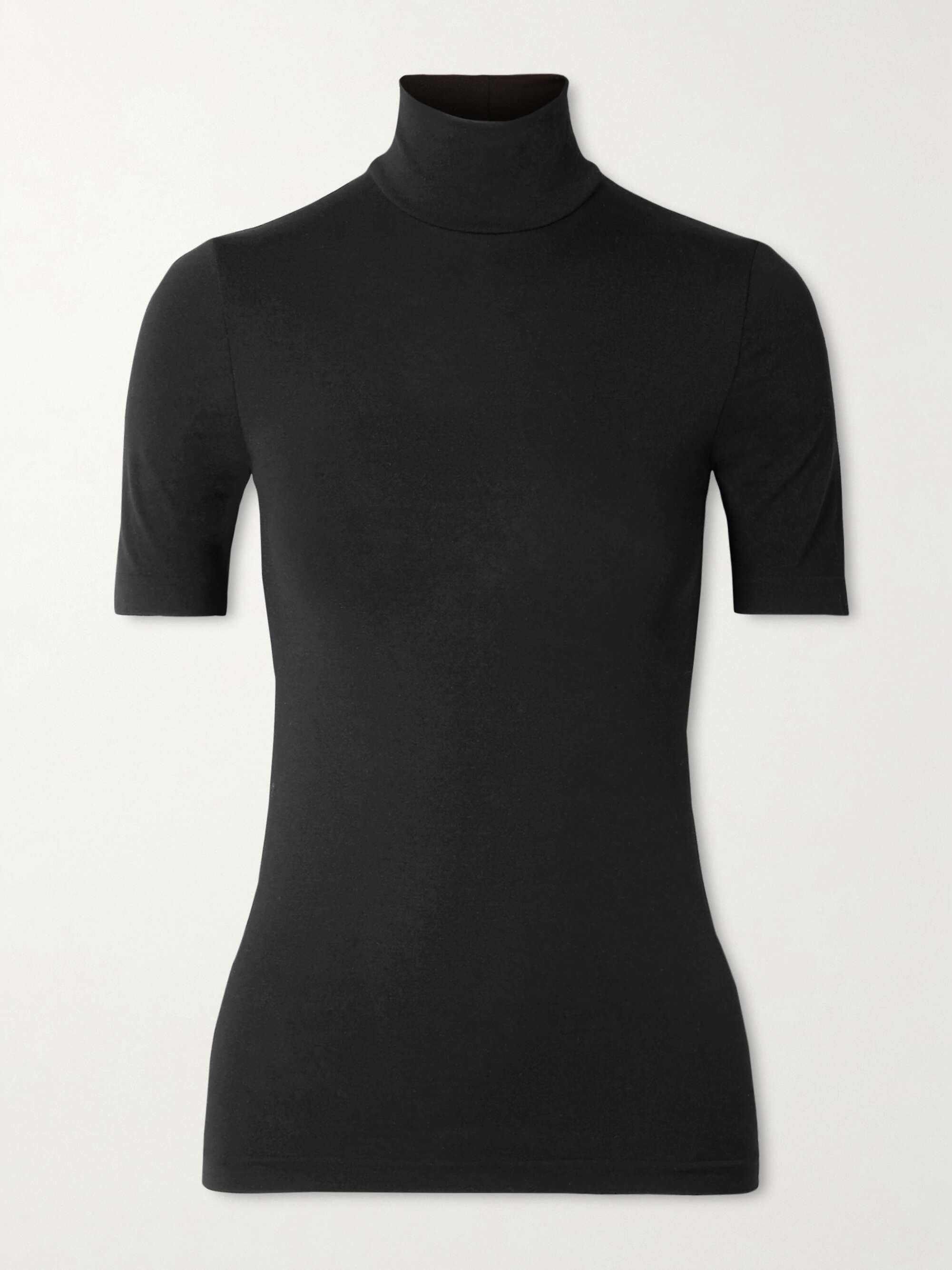 Aurora modal-blend jersey turtleneck top view