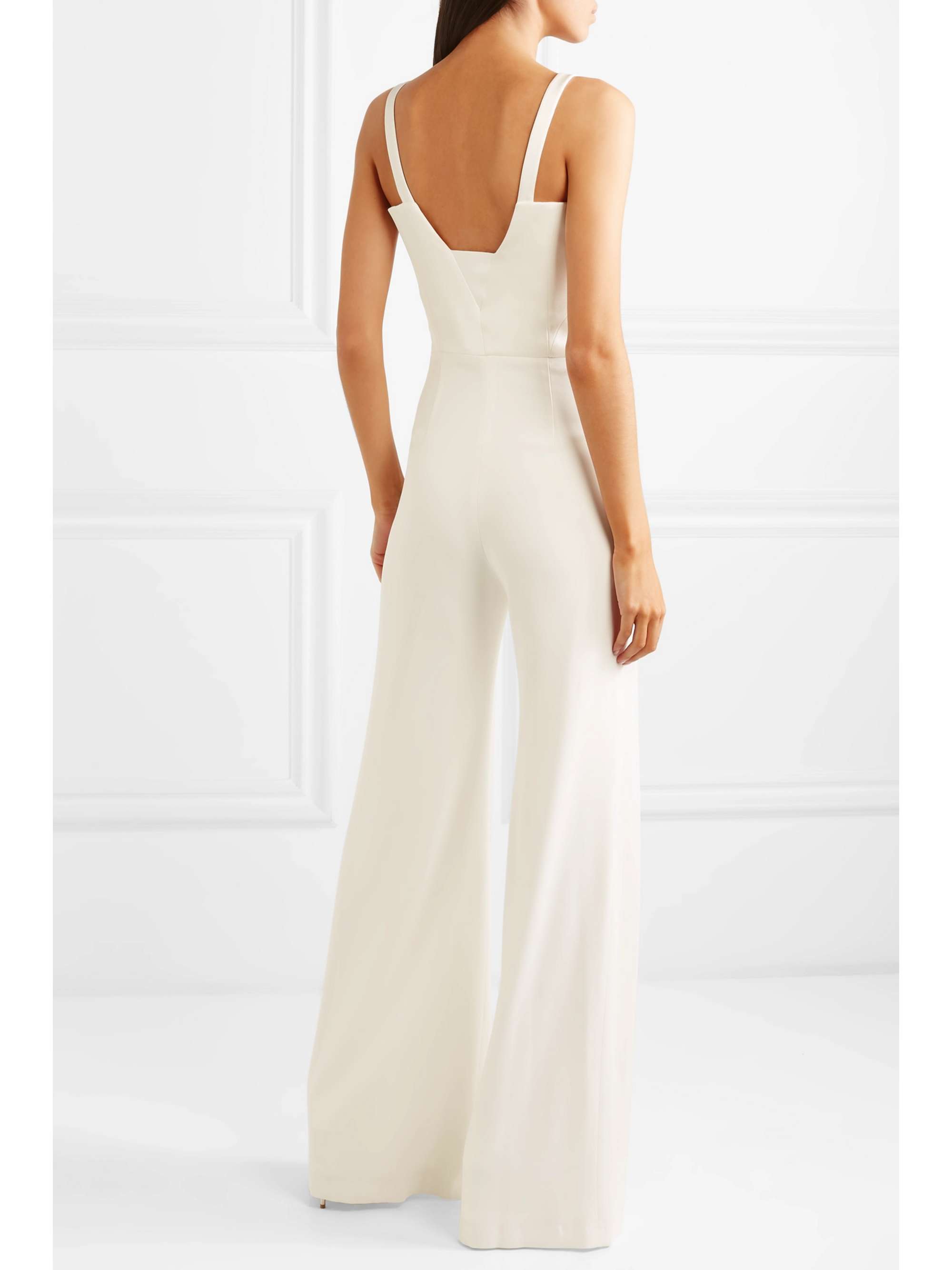Paneled crepe jumpsuit view