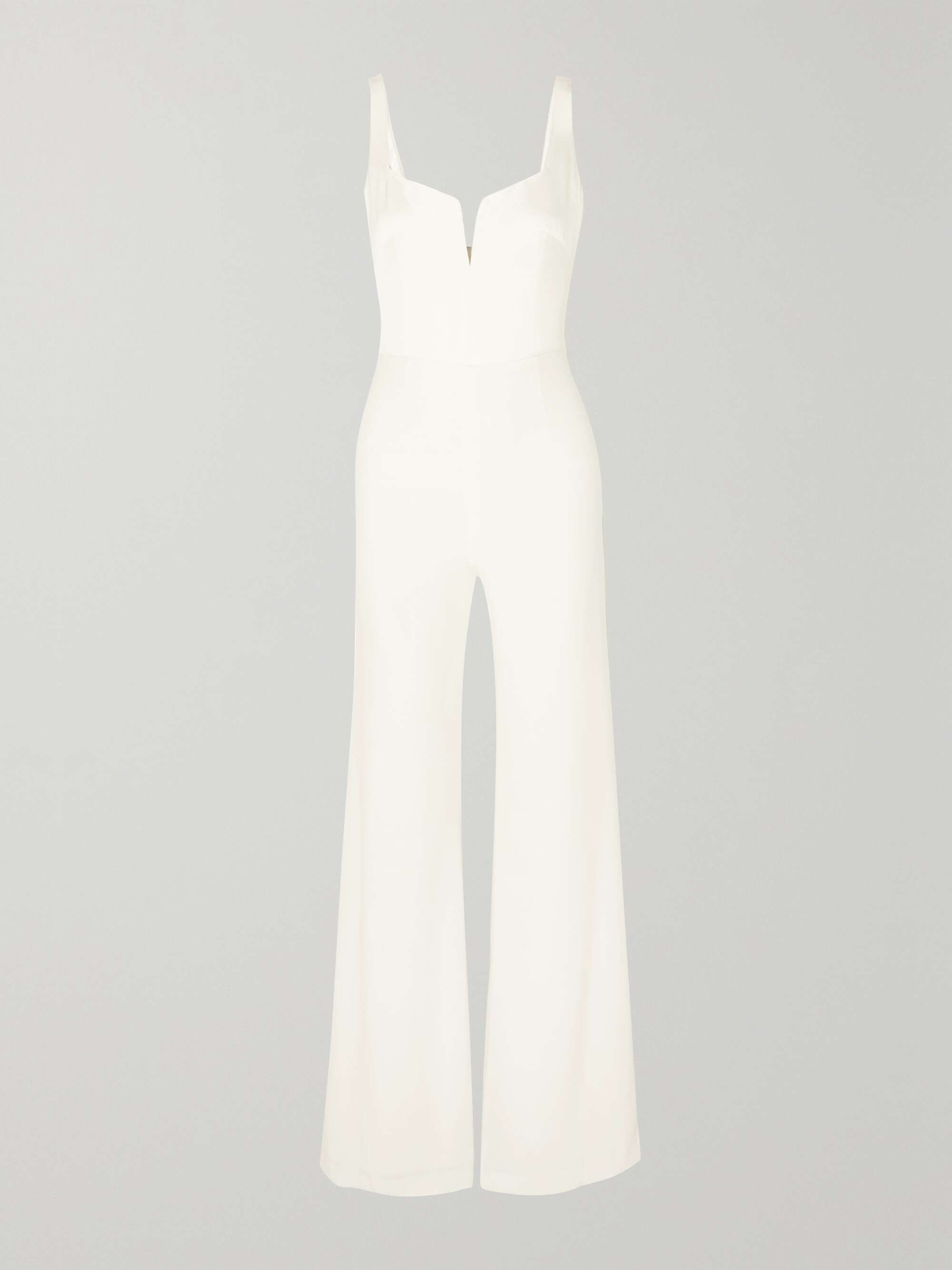 Paneled crepe jumpsuit view