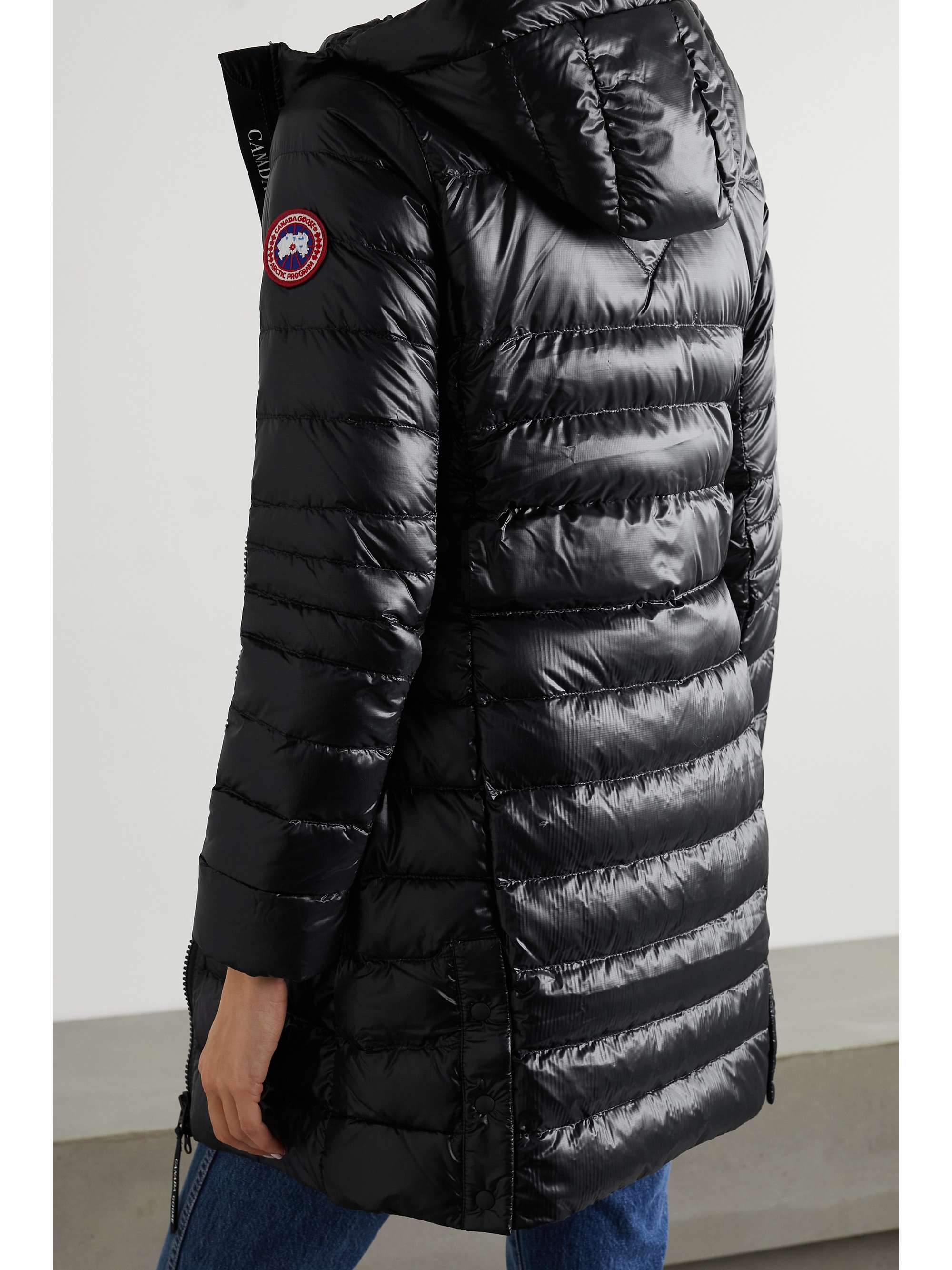 Cypress hooded quilted shell down jacket view