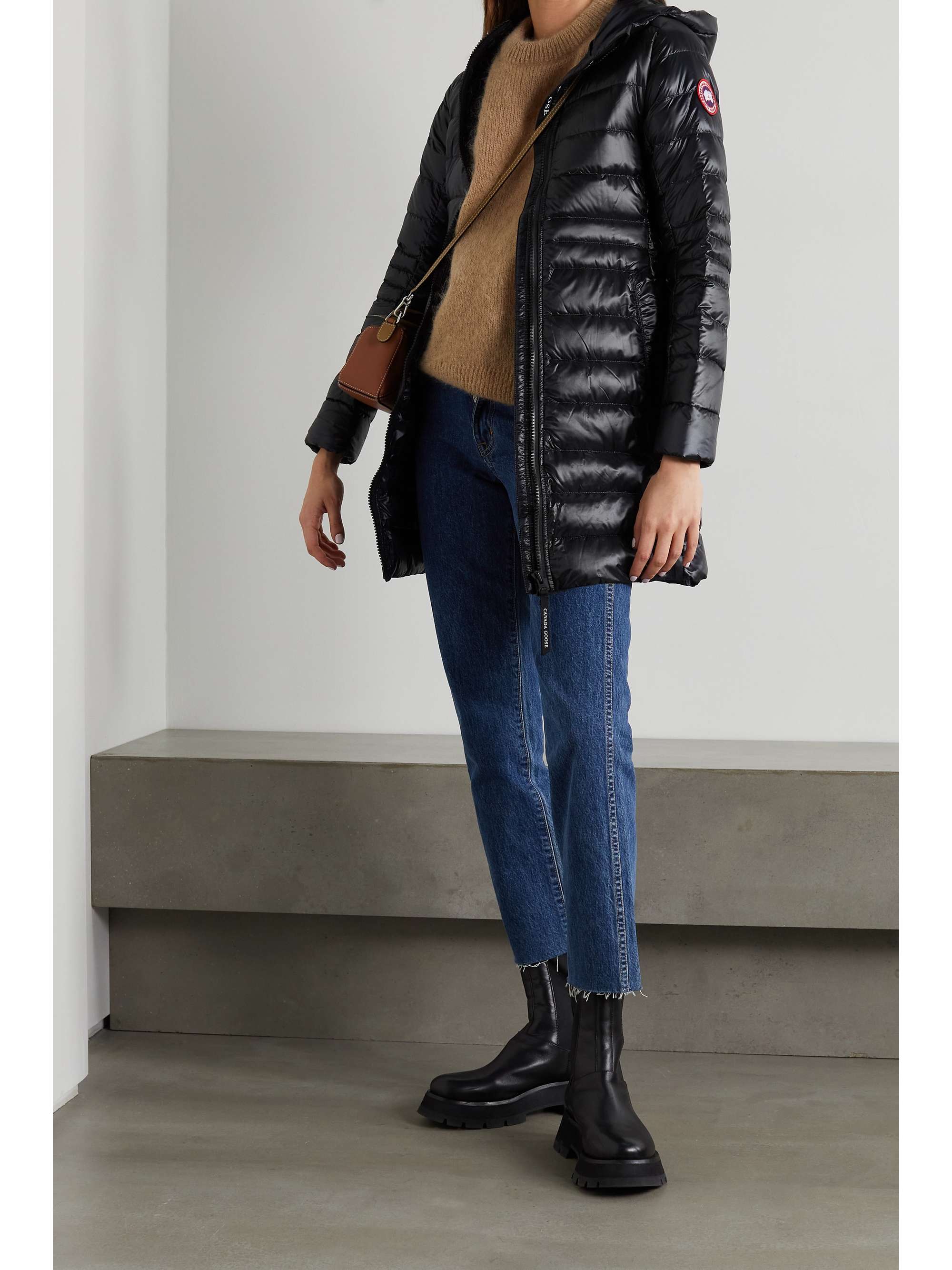 Cypress hooded quilted shell down jacket view