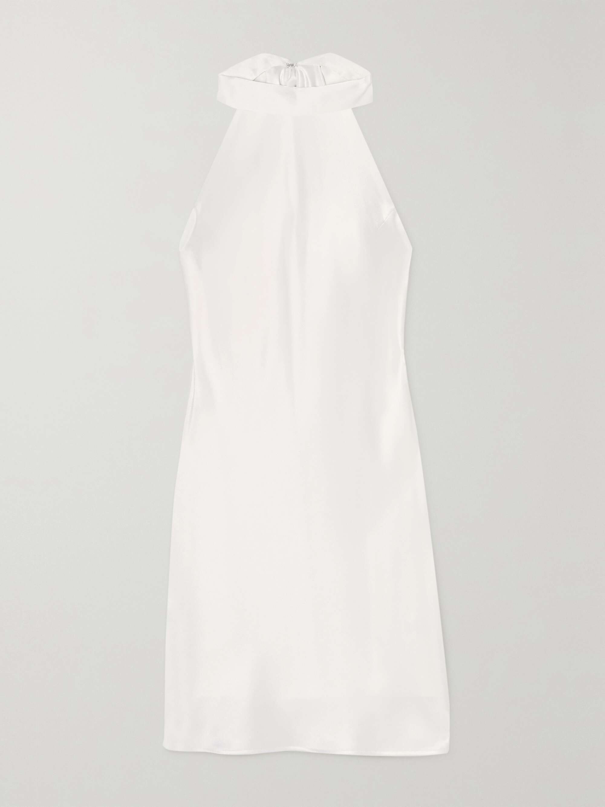 Satin halterneck mini dress view