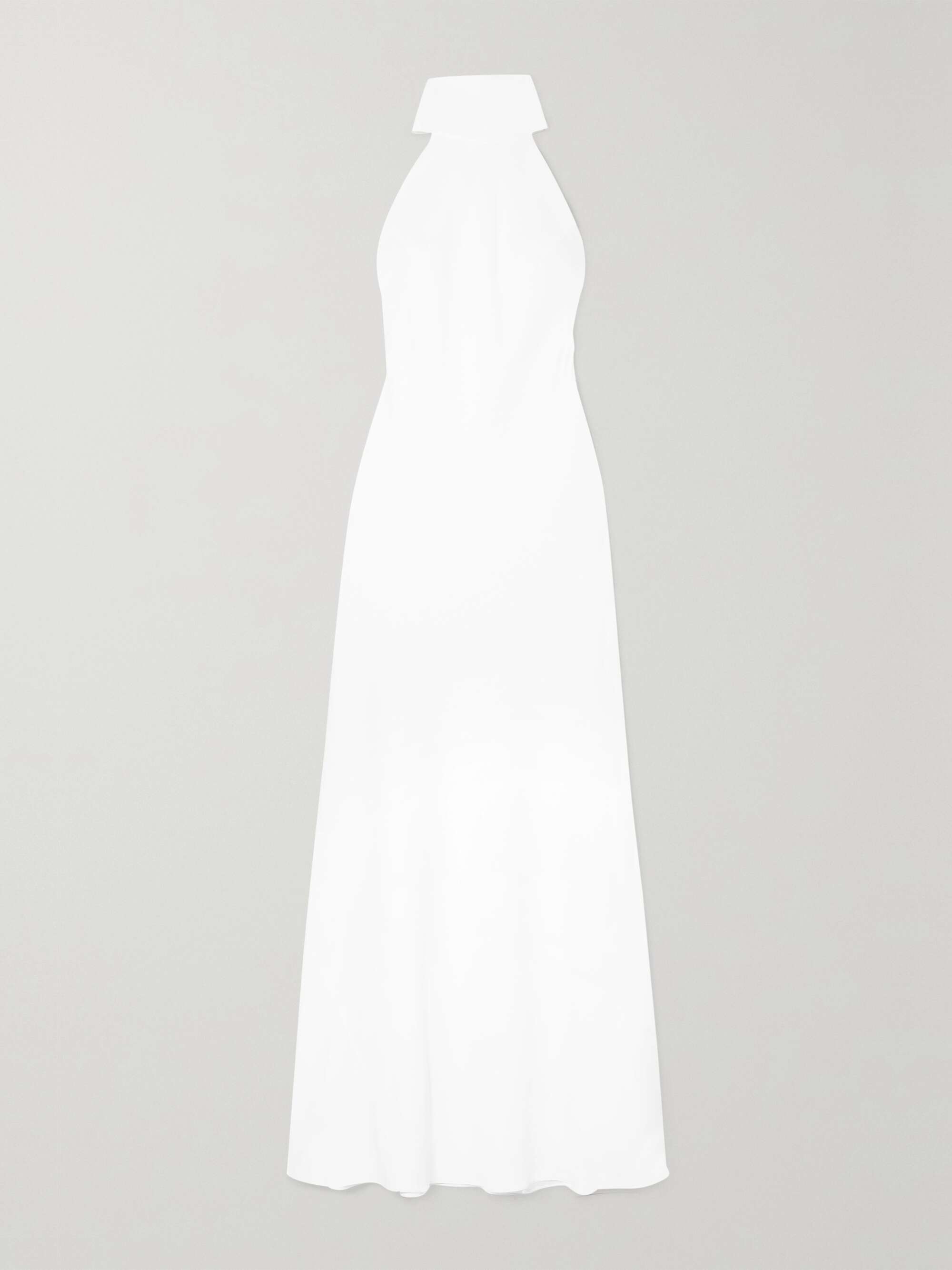 Sienna crepe halterneck gown view