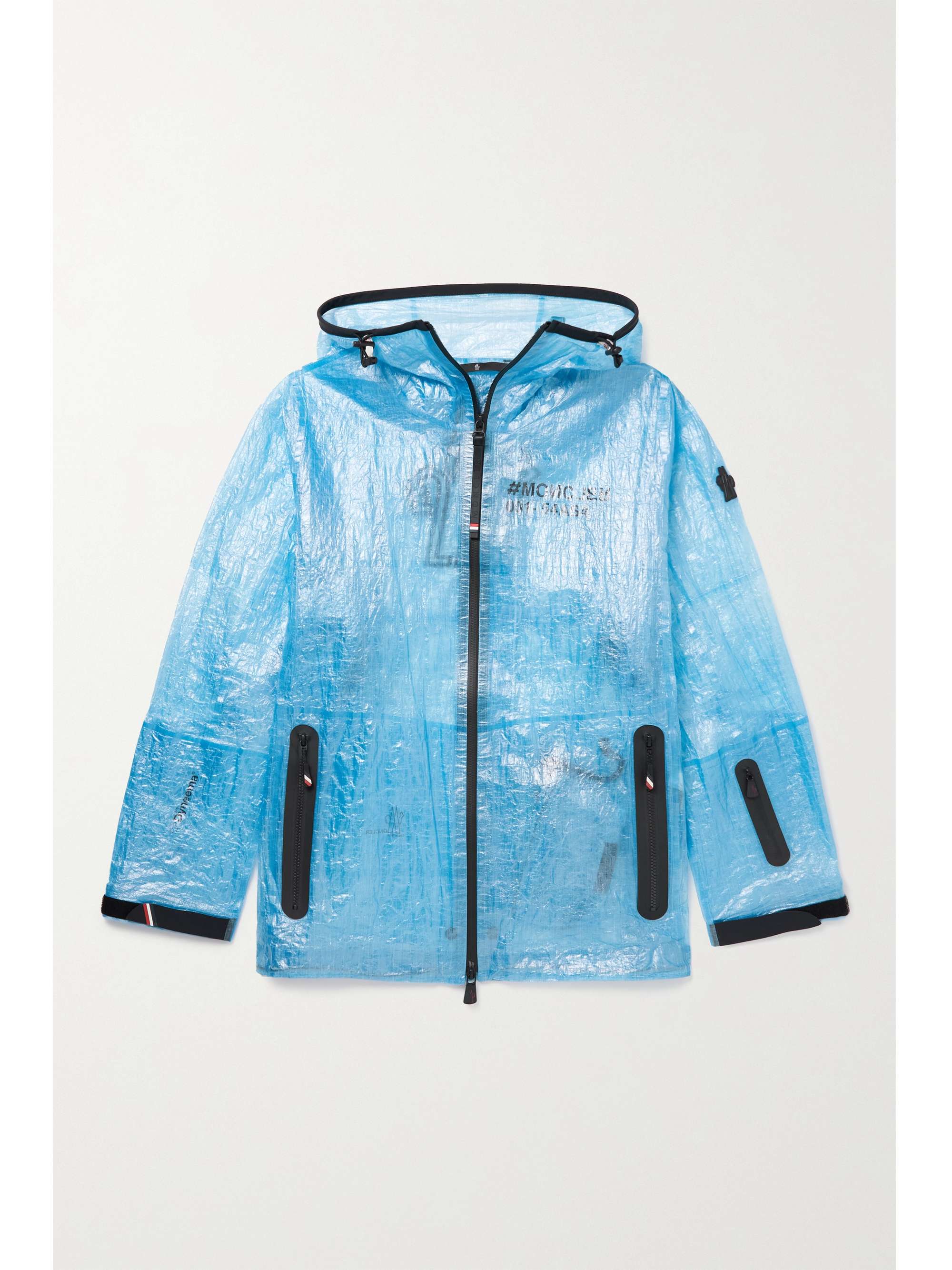 Landry hooded printed crinkled-PVC jacket view