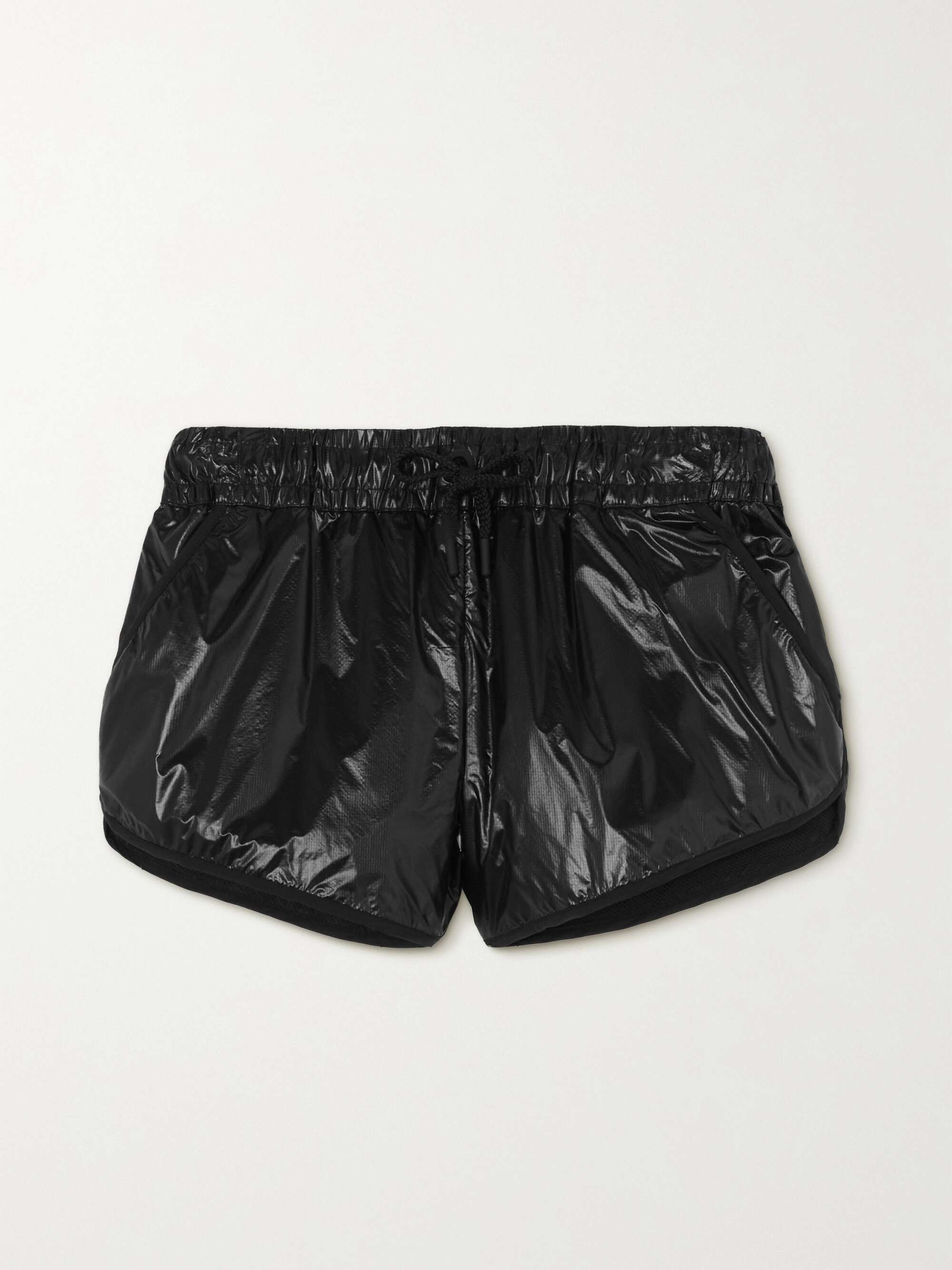 Glossed-ripstop shorts view