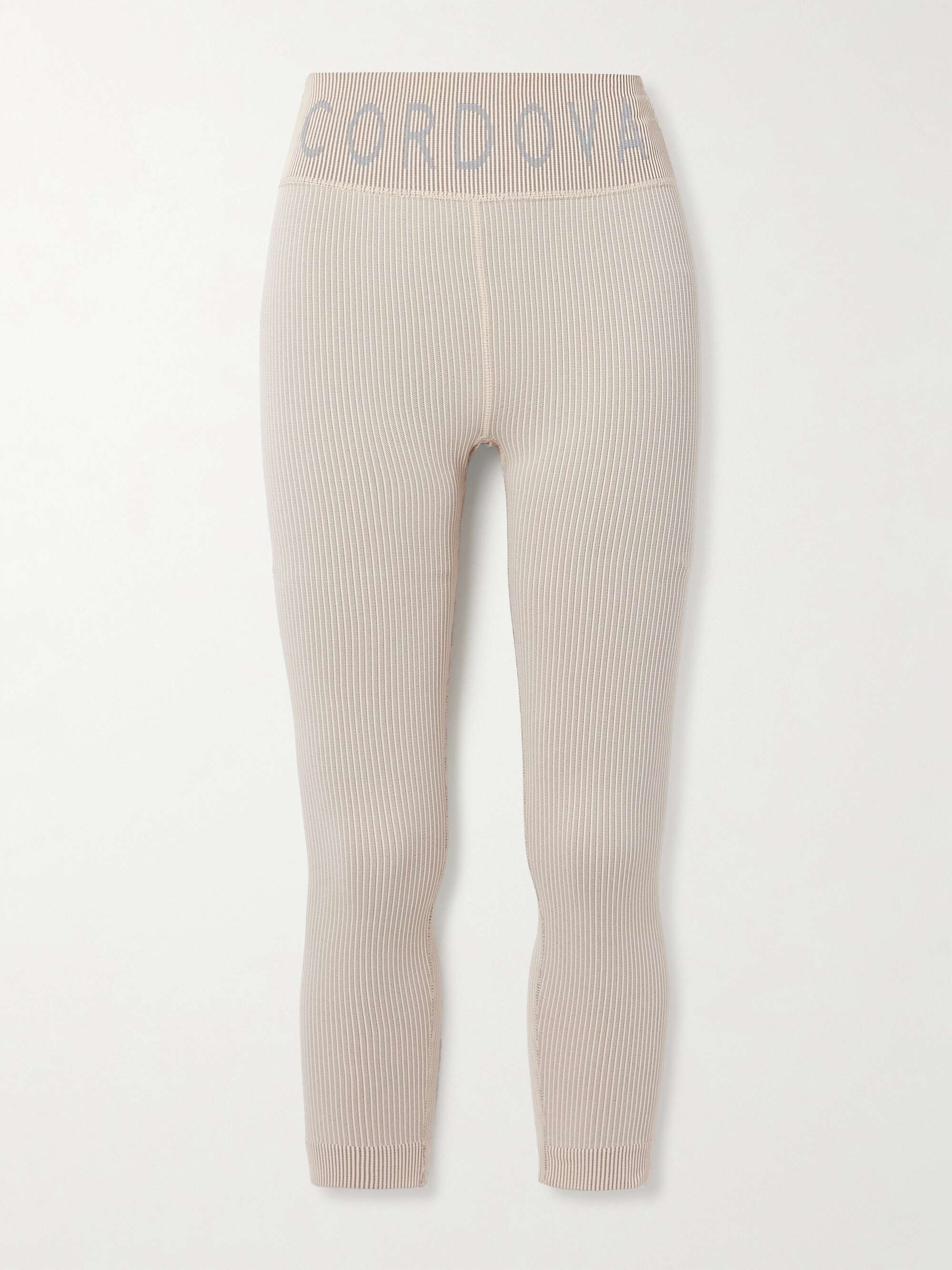 Ribbed thermal leggings view
