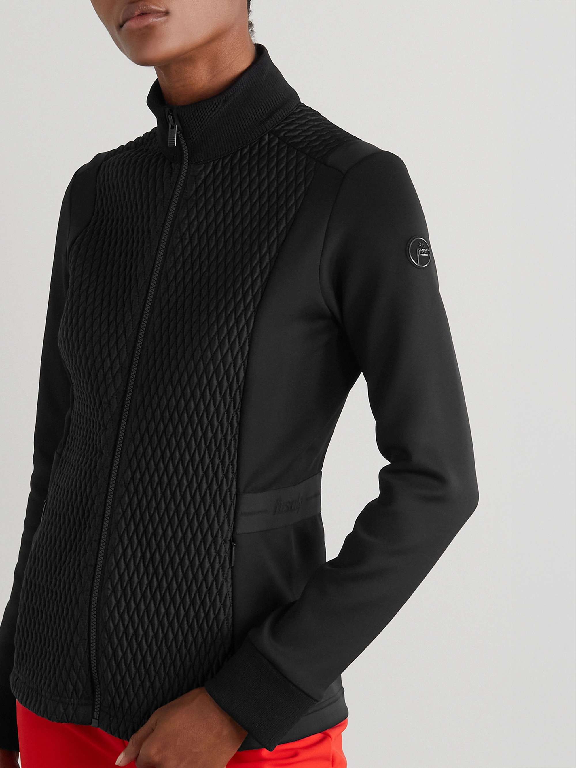 Meryl quilted paneled stretch-jersey ski jacket view