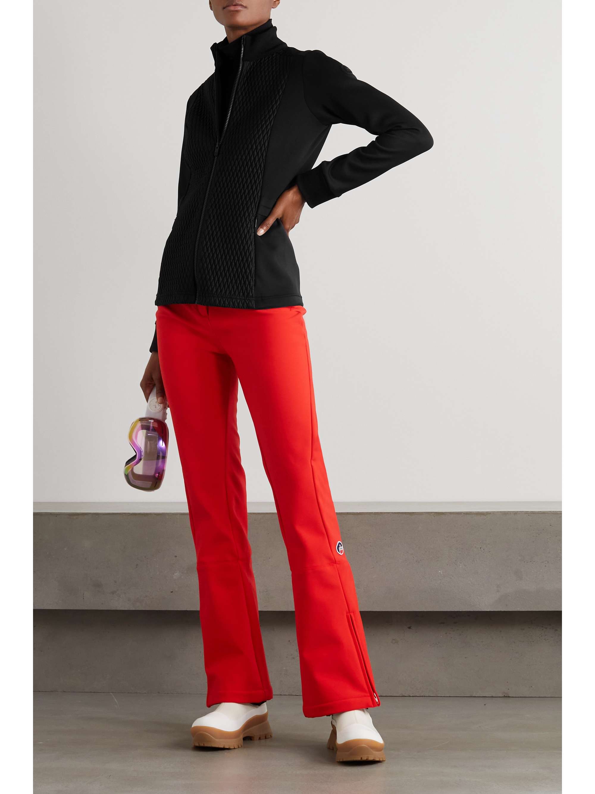 Meryl quilted paneled stretch-jersey ski jacket view
