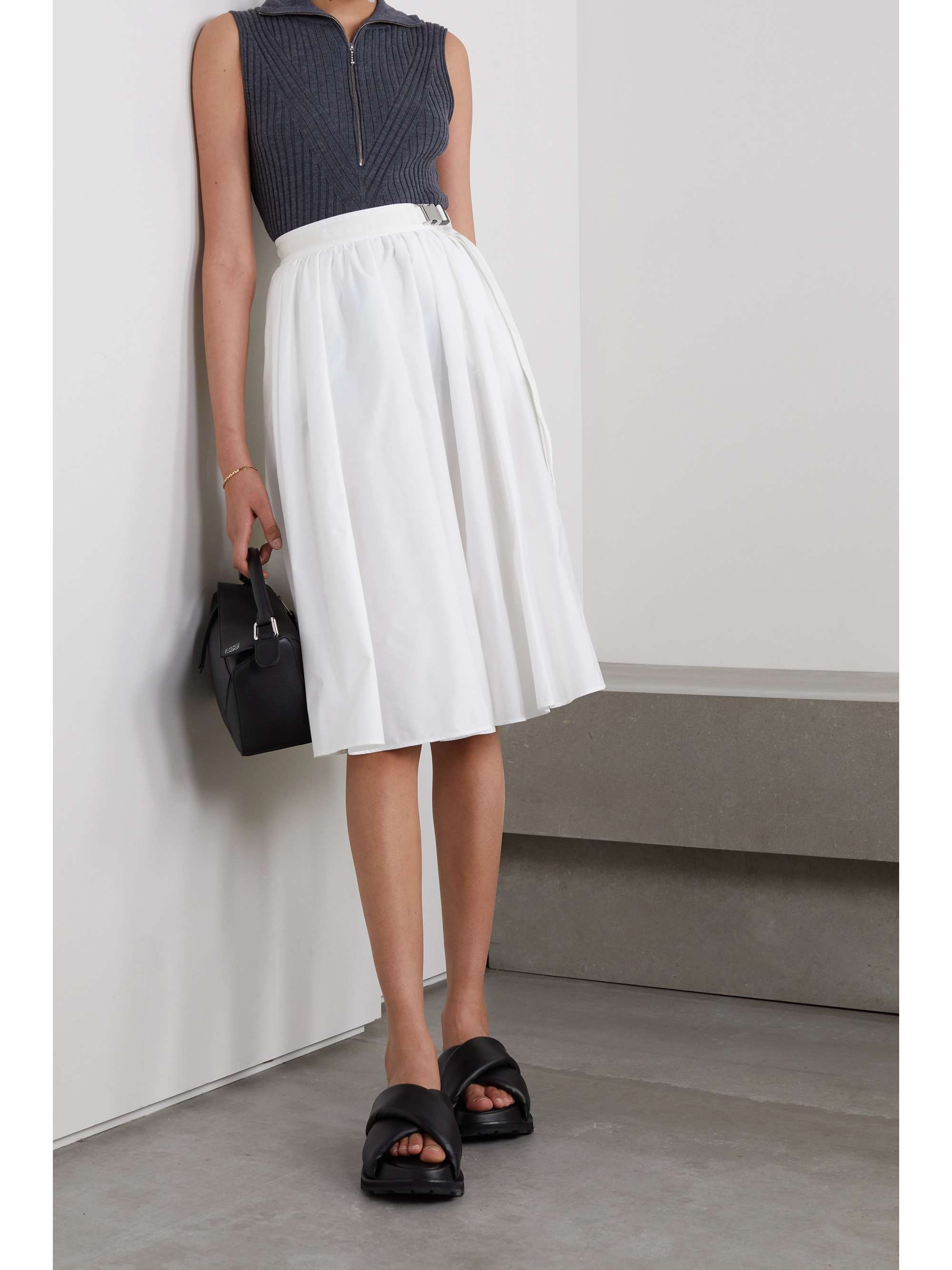 Shell midi skirt view