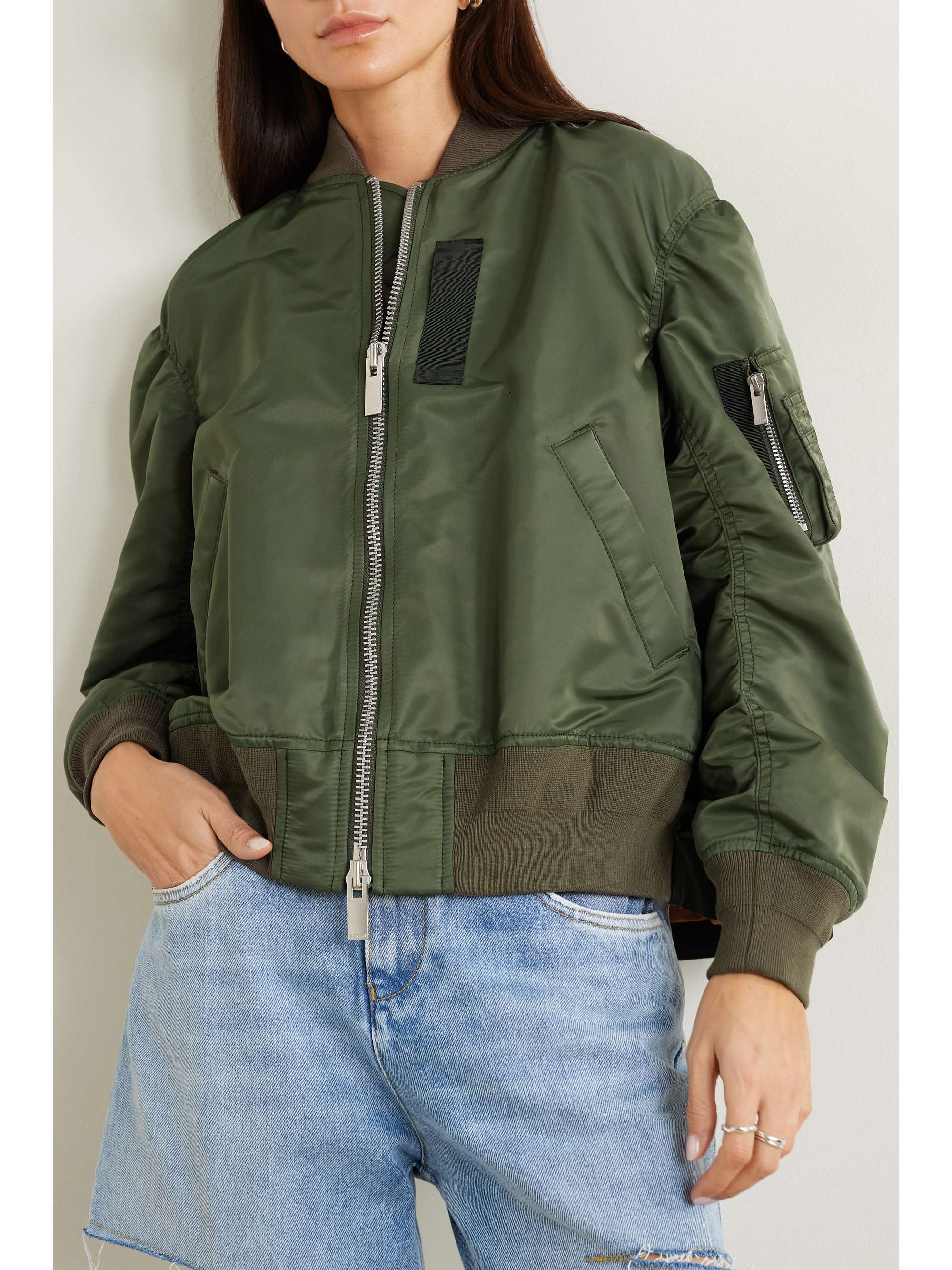 Shell bomber jacket view