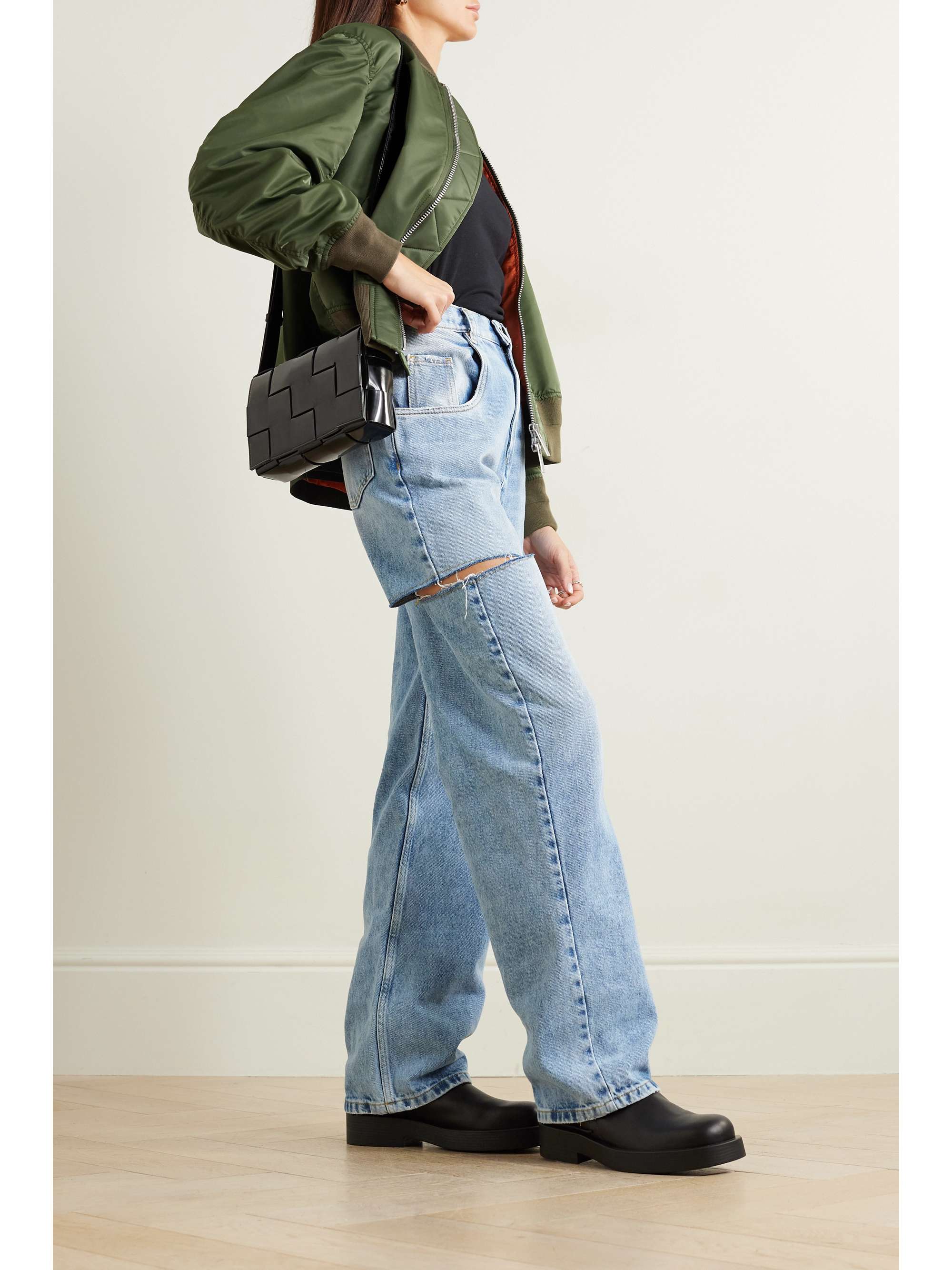 Shell bomber jacket view