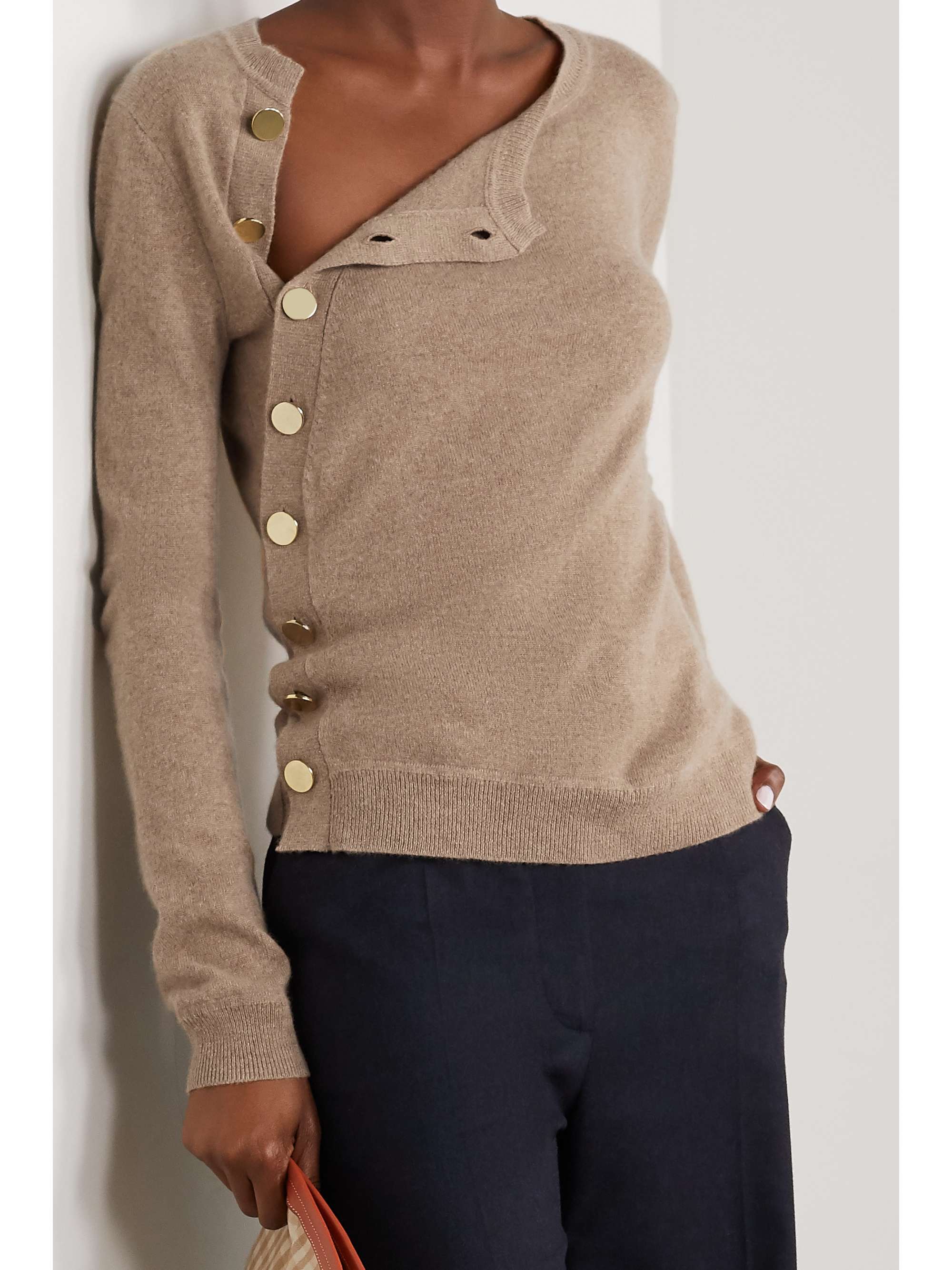 Minamoto button-embellished cashmere sweater view