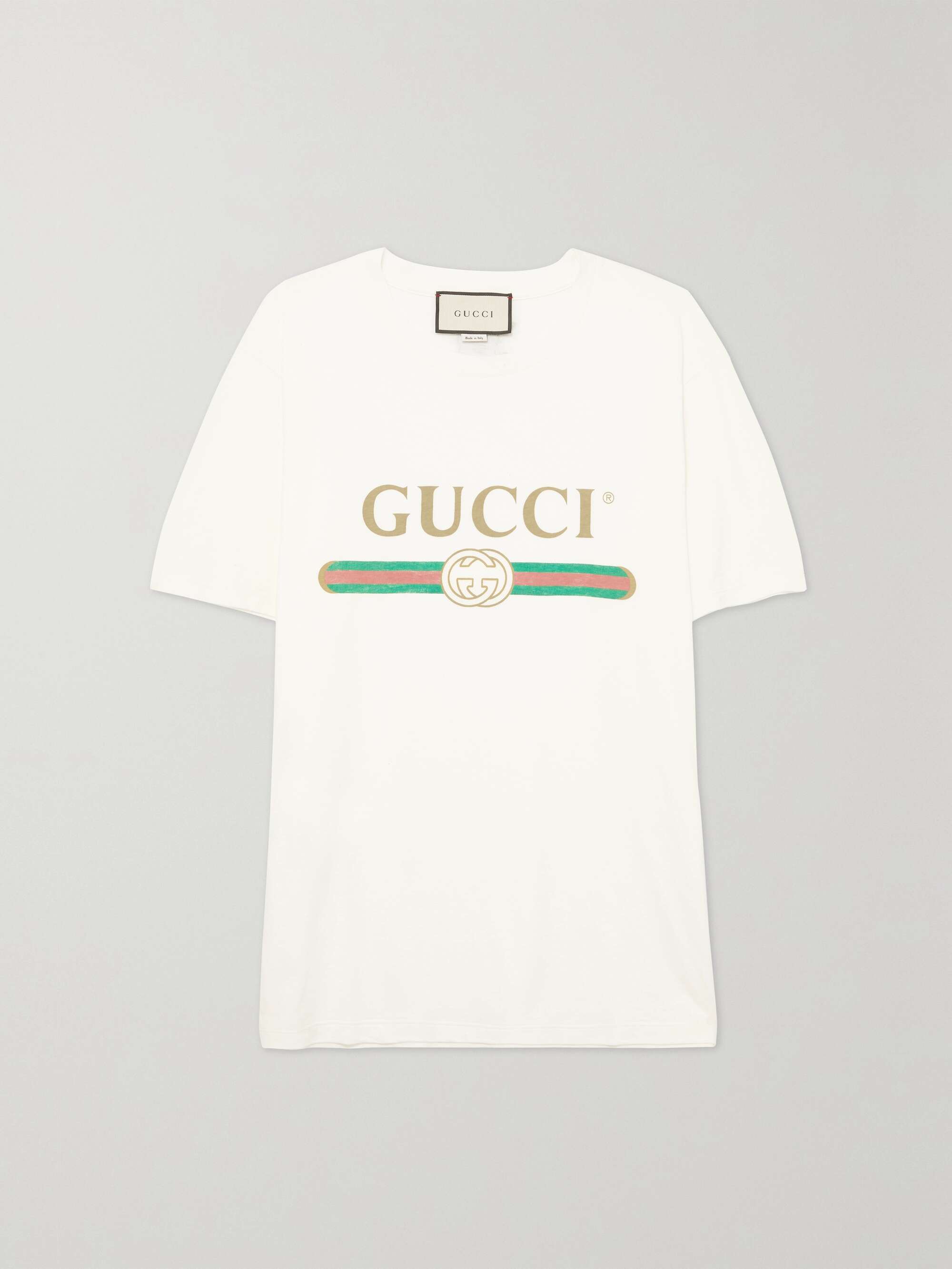 Oversized appliquéd printed cotton-jersey T-shirt view