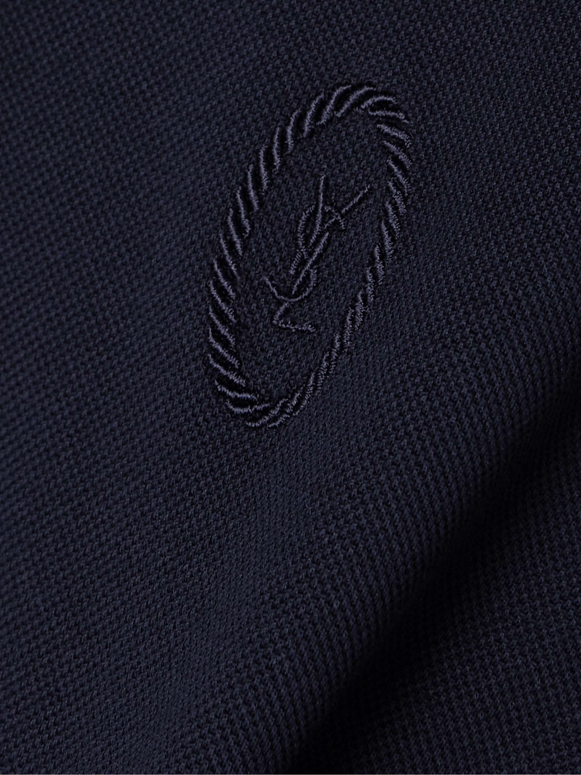 Cropped cotton-piqué polo shirt view