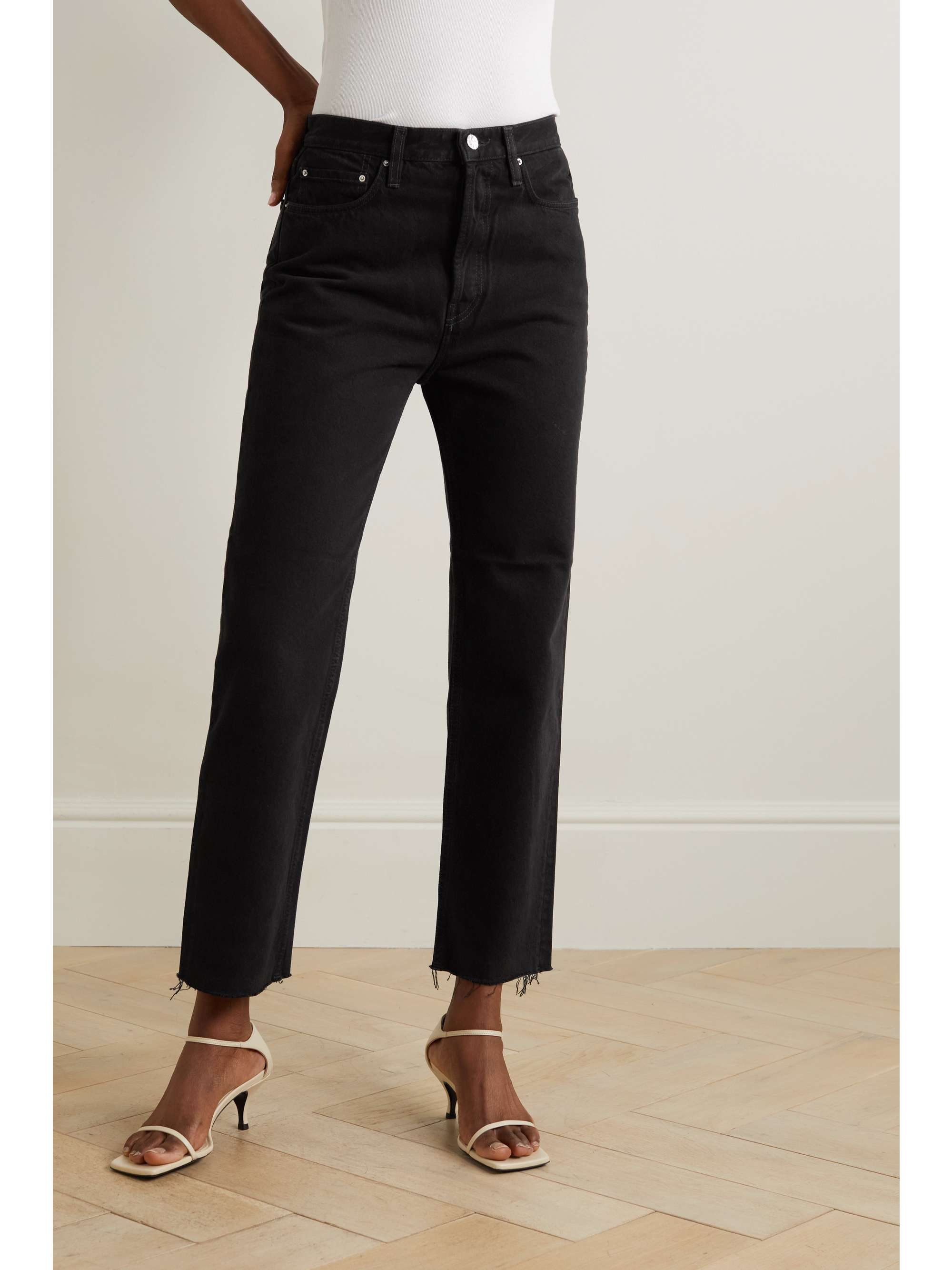 Classic Cut high-rise straight-leg organic jeans view