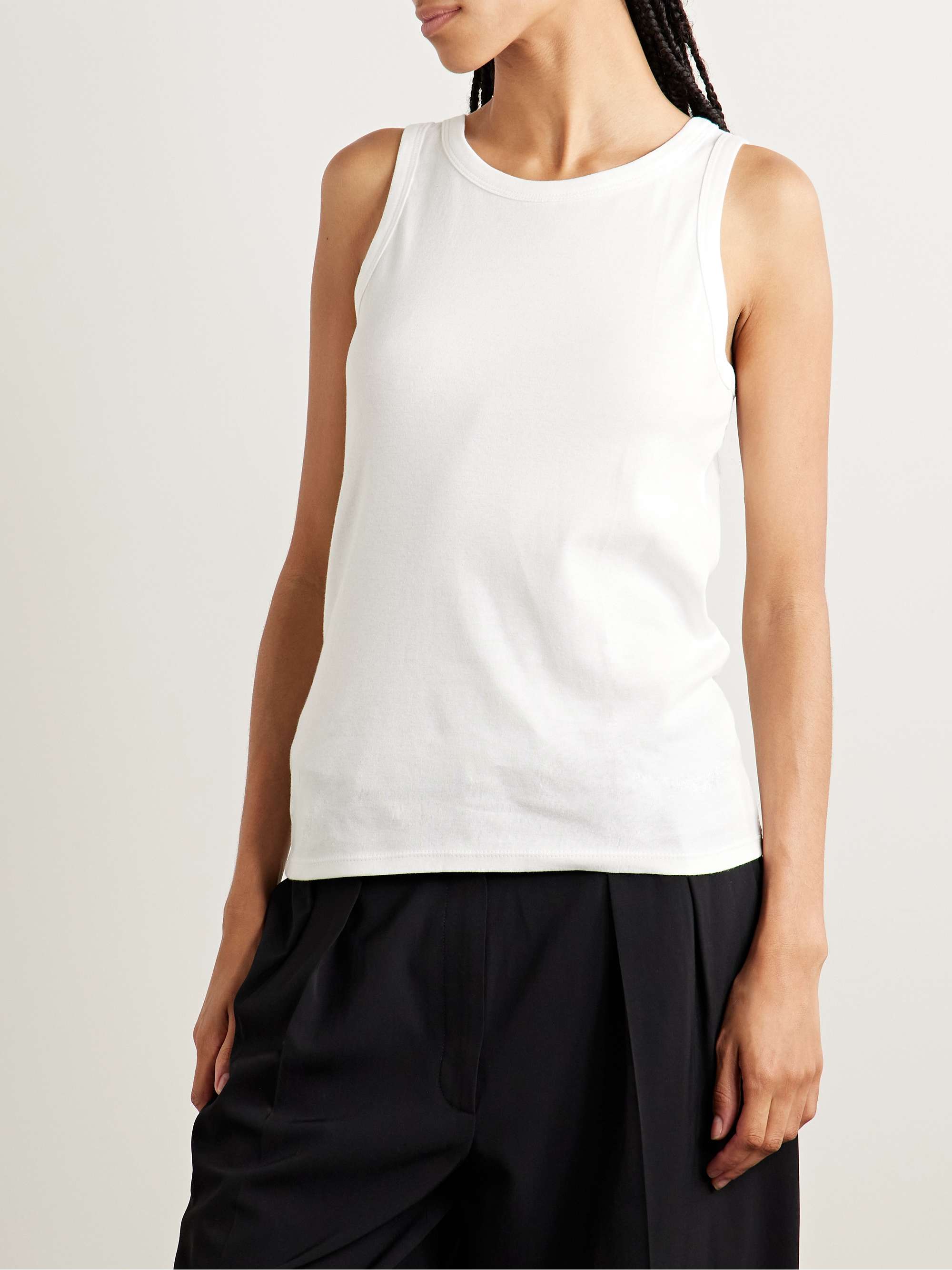 Essentials Frankie organic cotton-jersey tank view