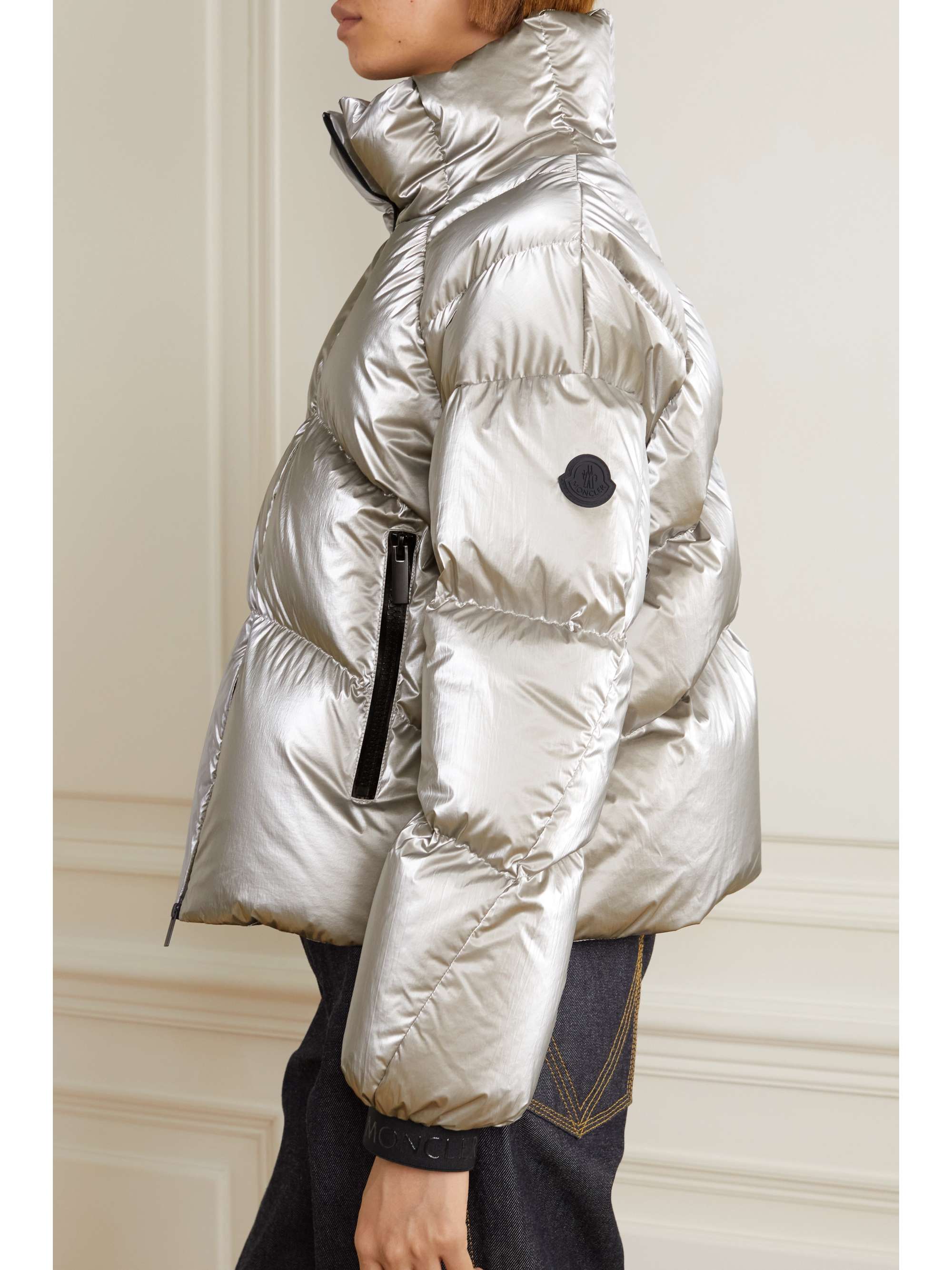 Avoriaz quilted metallic shell down jacket view