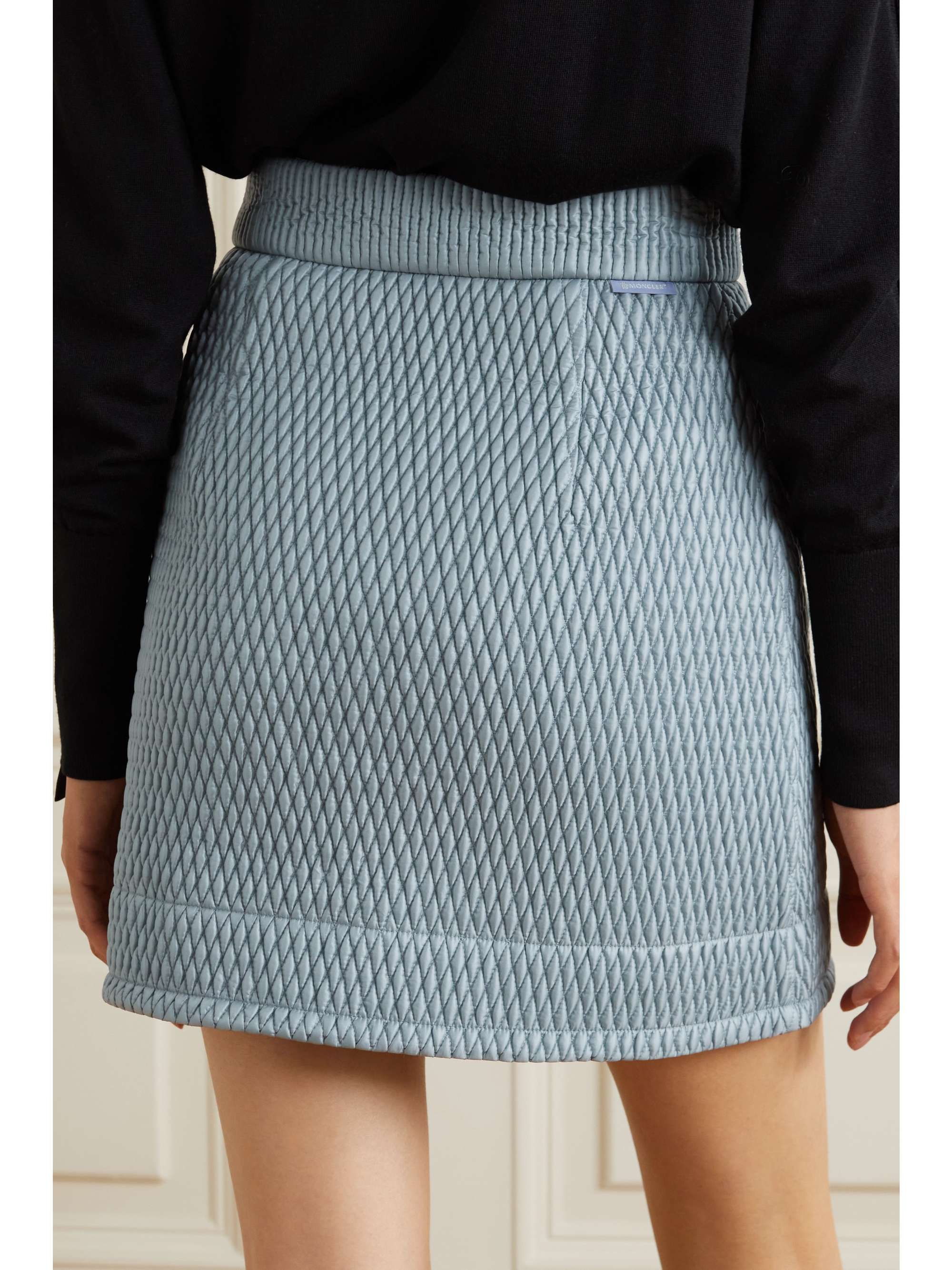 Quilted shell mini skirt view