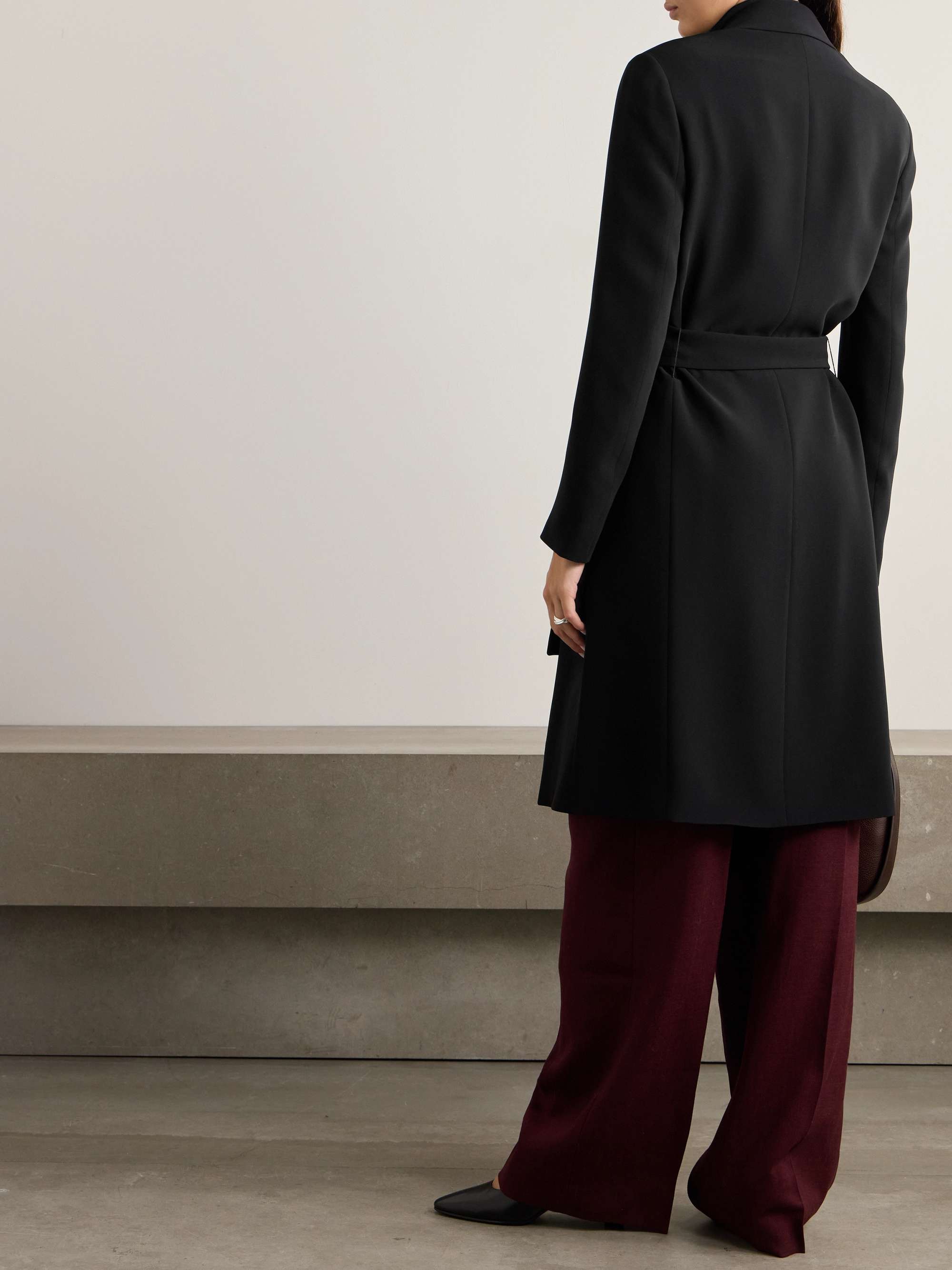 Essentials Harri belted cady coat view